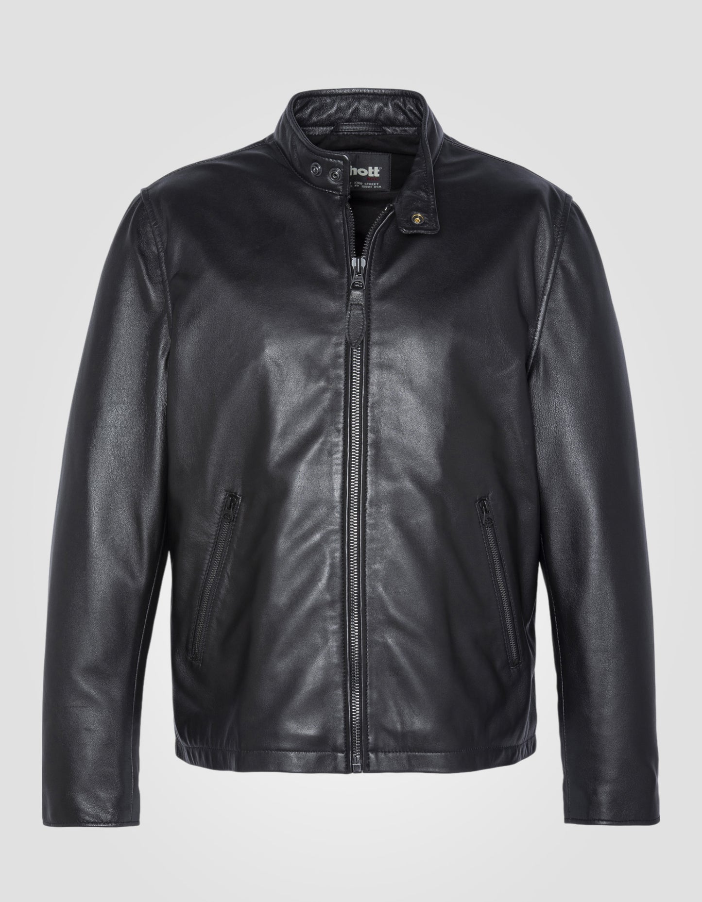 Biker jacket, lambskin leather