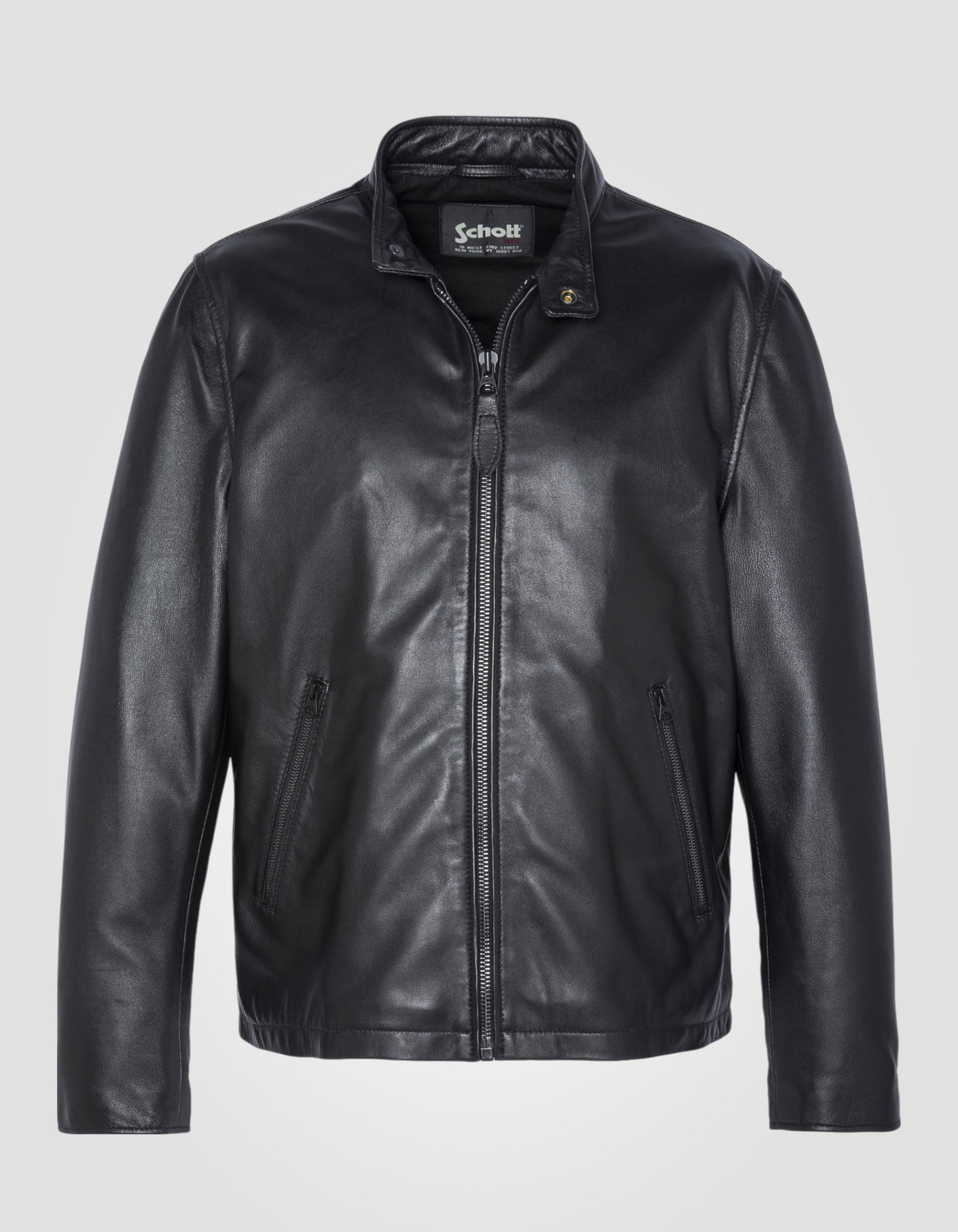 Biker jacket, lambskin leather