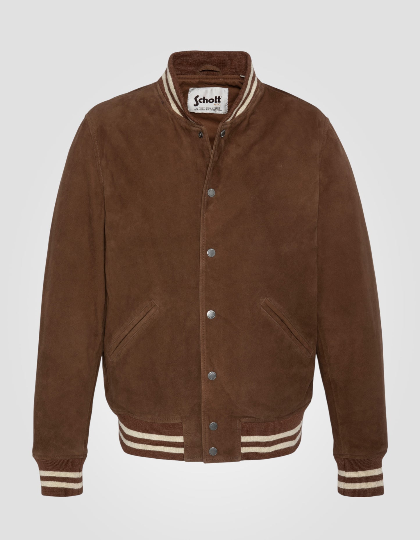 Blouson varsity, chèvre velours