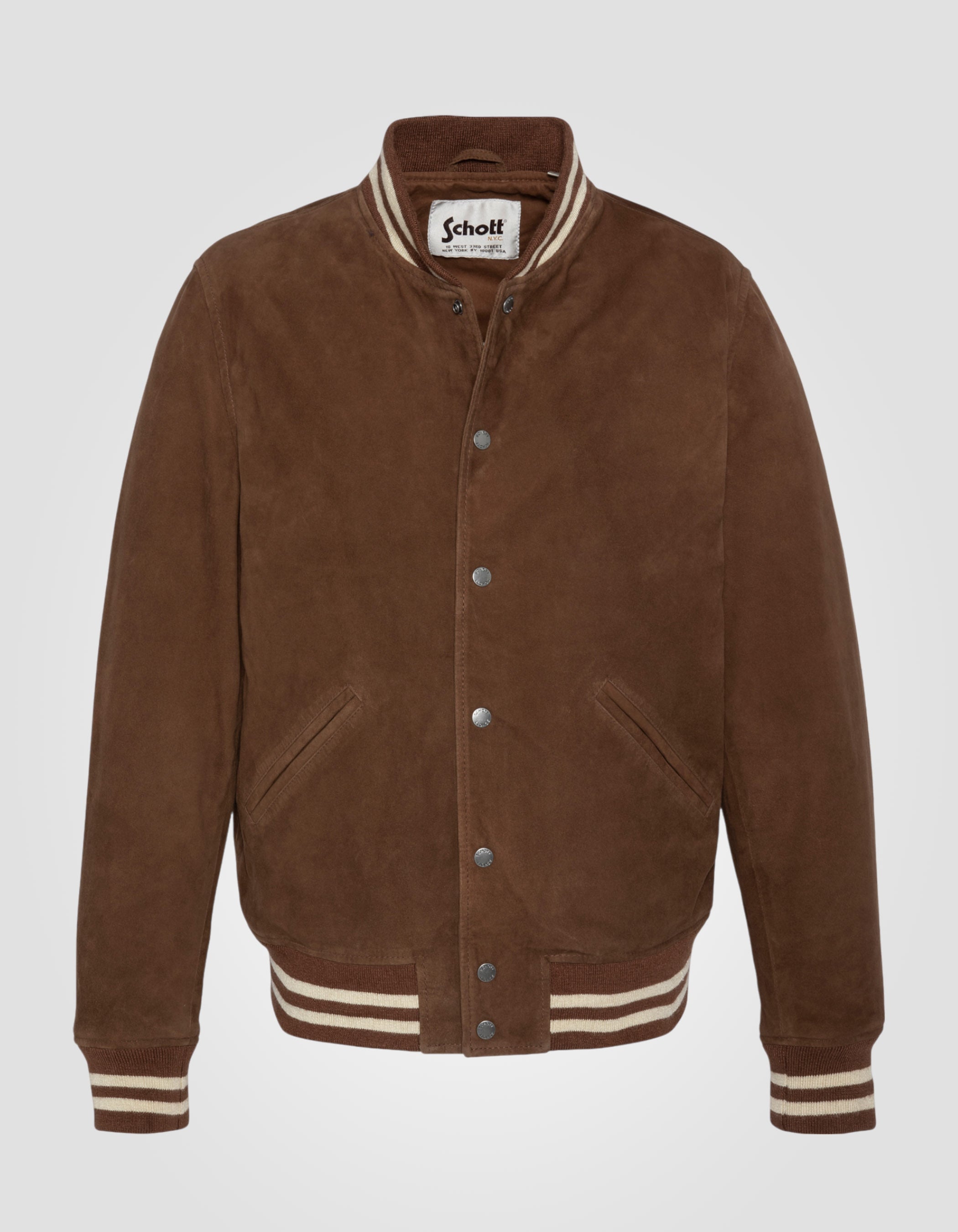 Varsity jacket, goat suede-2