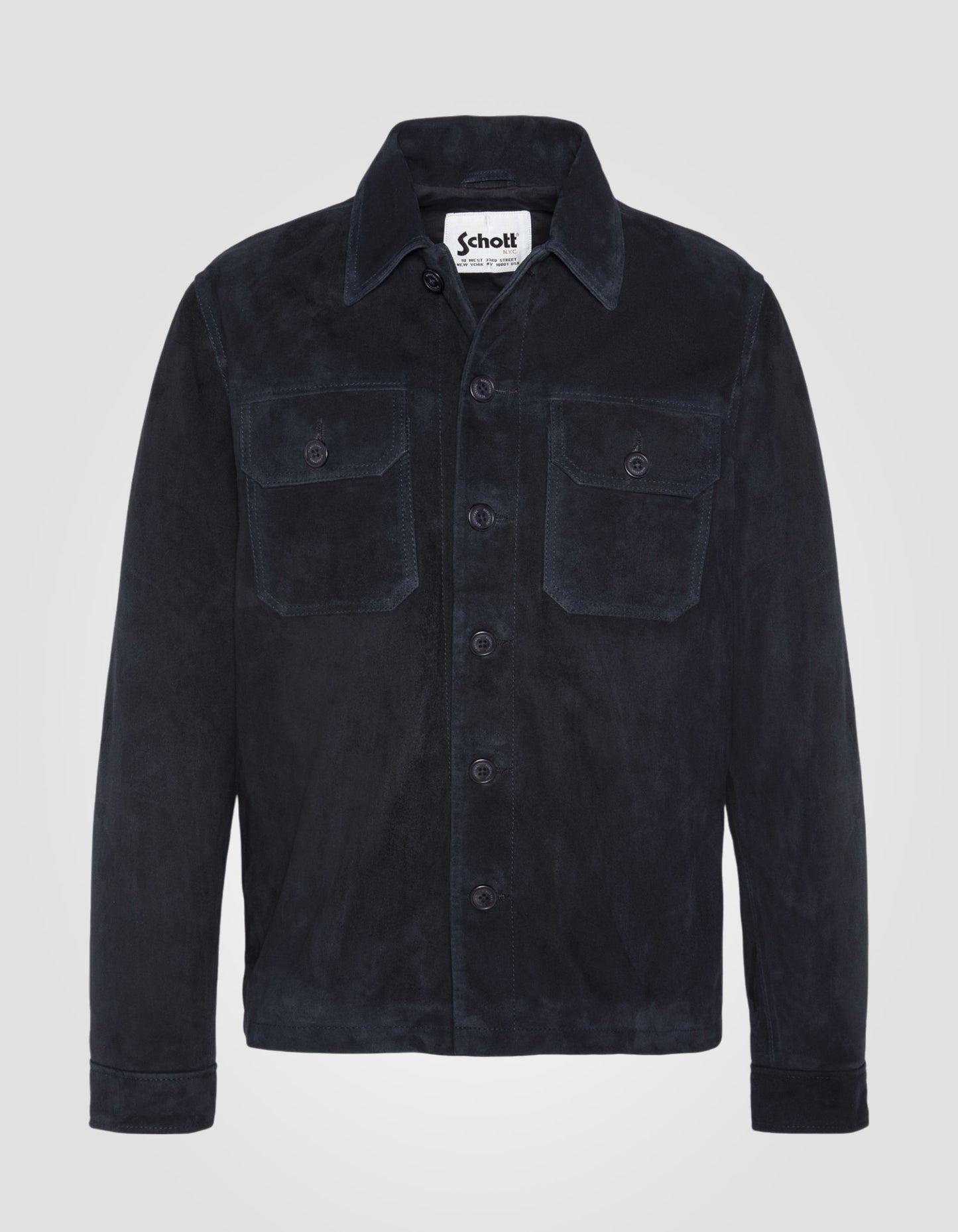 Work overshirt, goat leather