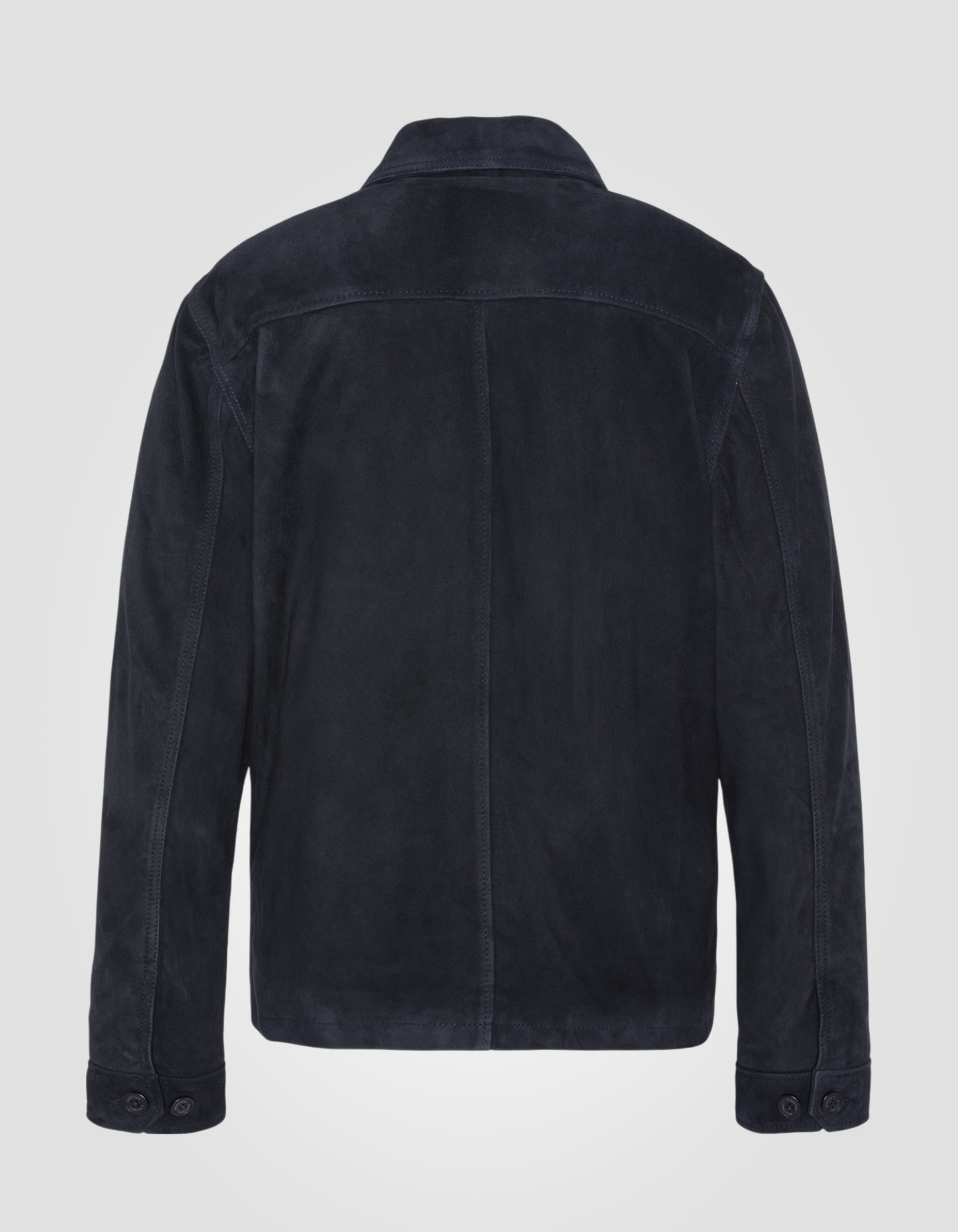 Work overshirt, goat leather-2