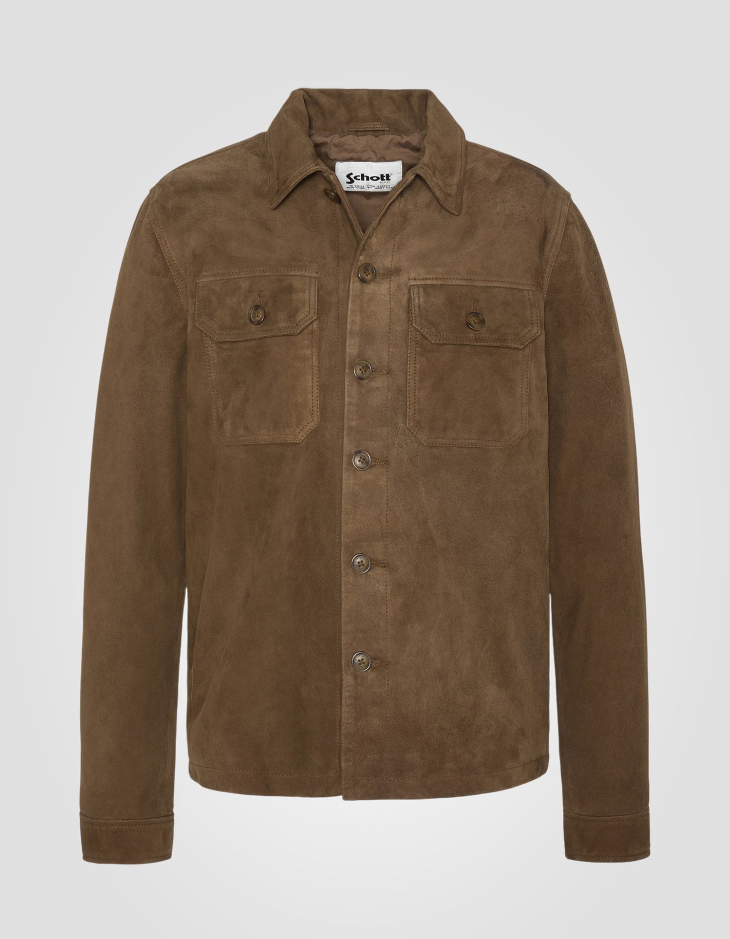 Work overshirt, goat leather