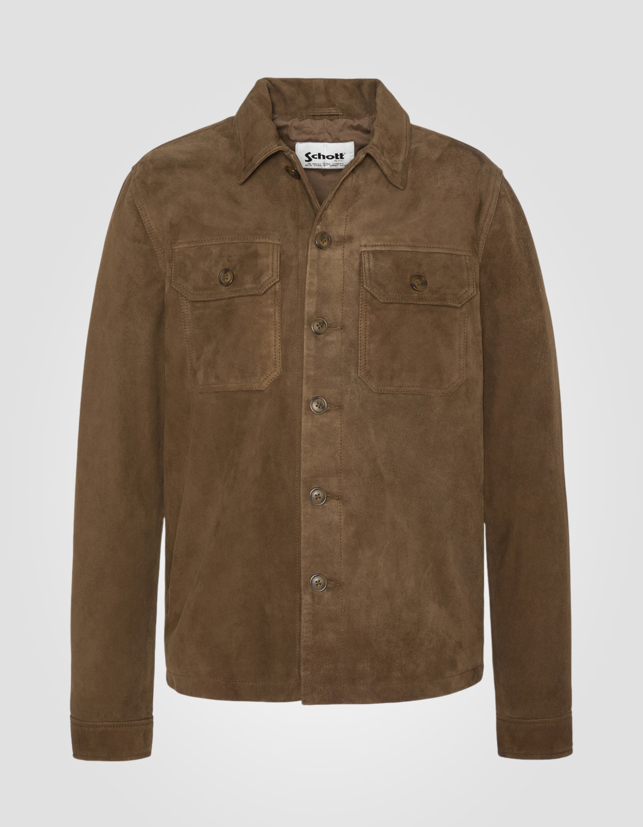 Work overshirt, goat leather-2