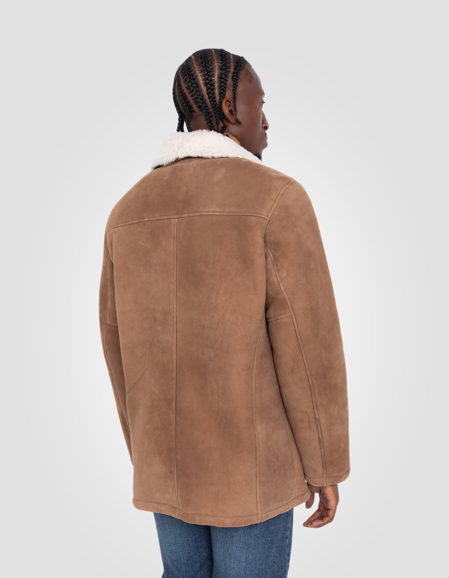 Blouson rancher, cuir de mouton