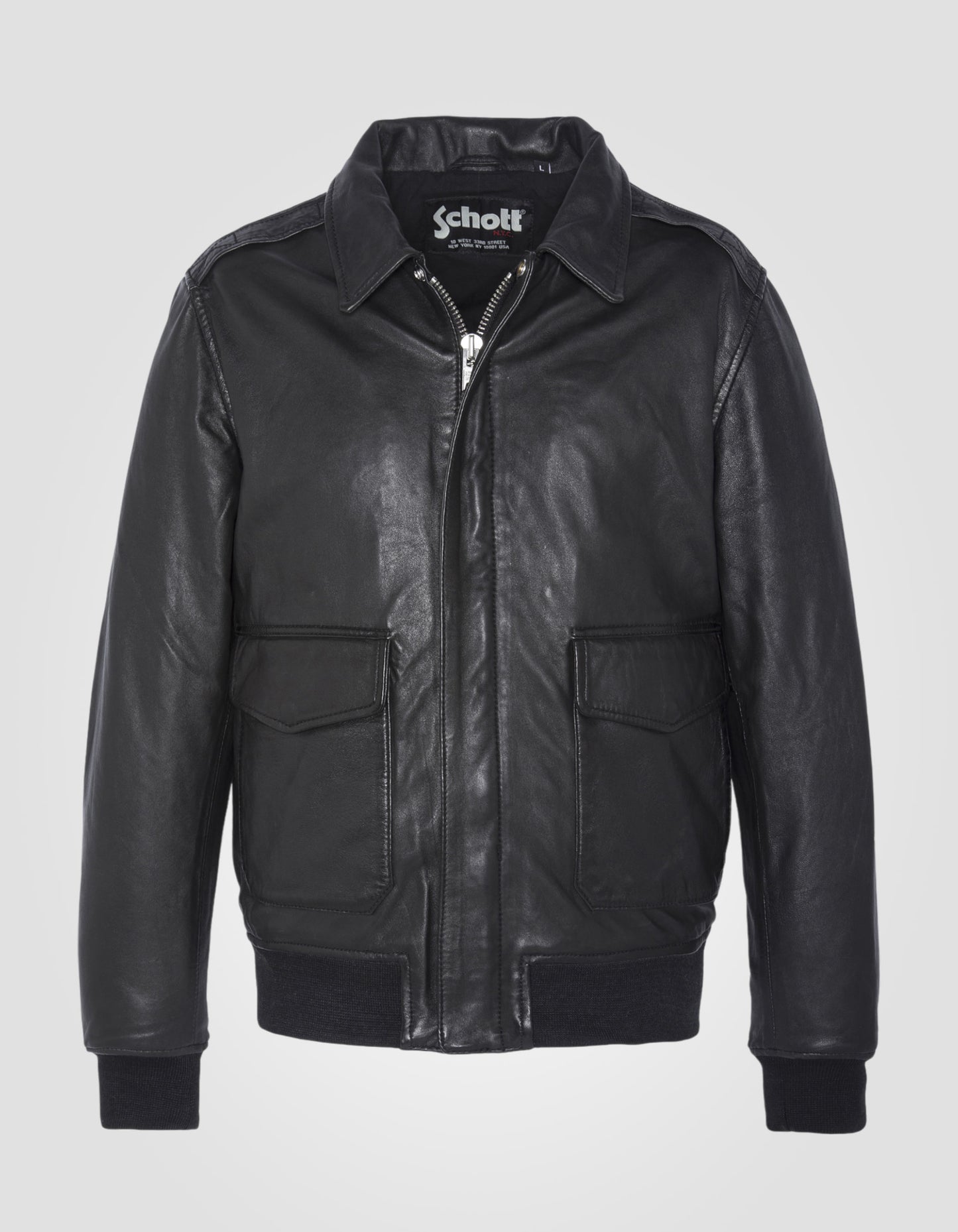 Blouson pilote, cuir d'agneau