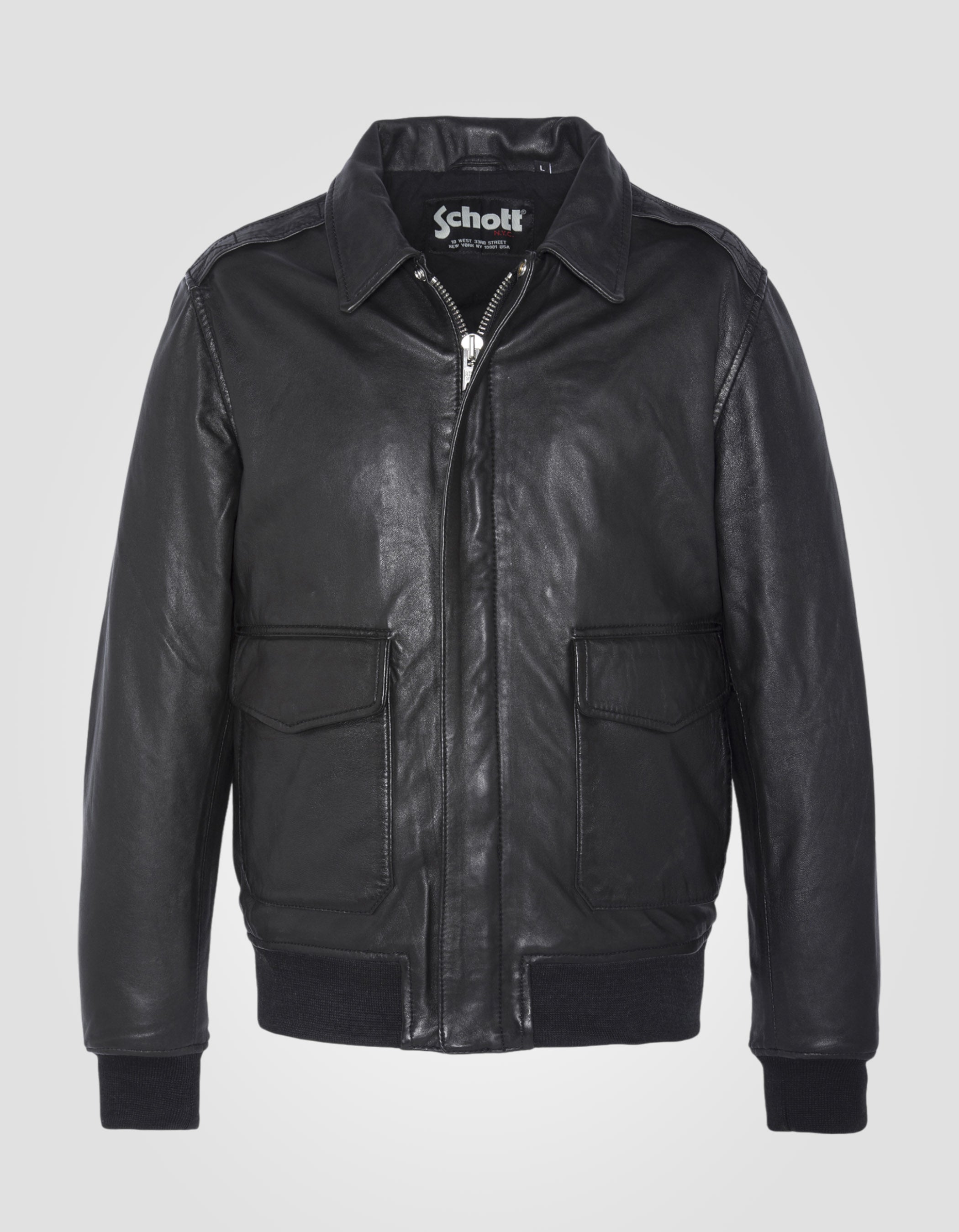 Flight jacket, lambskin leather-1