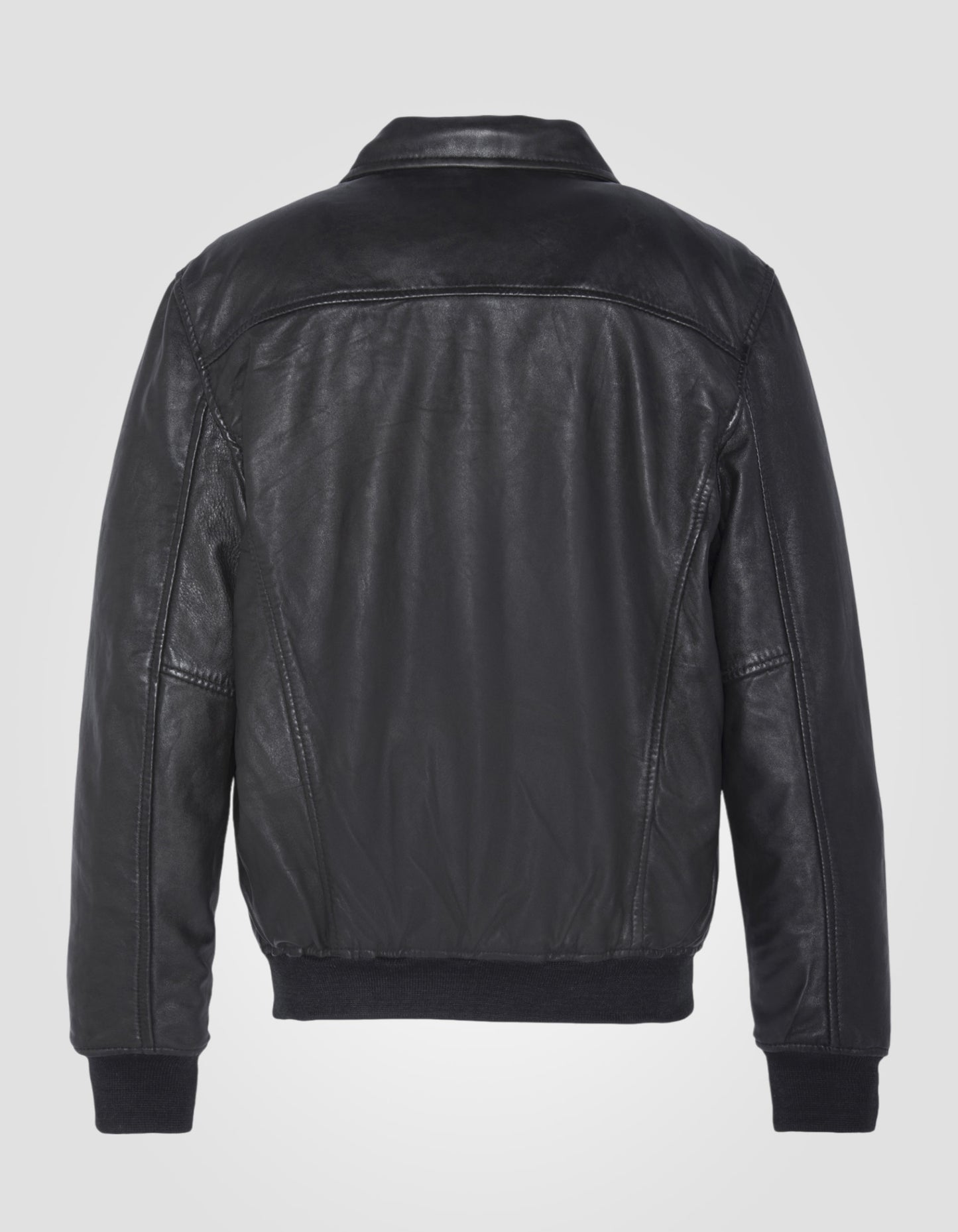 Blouson pilote, cuir d'agneau