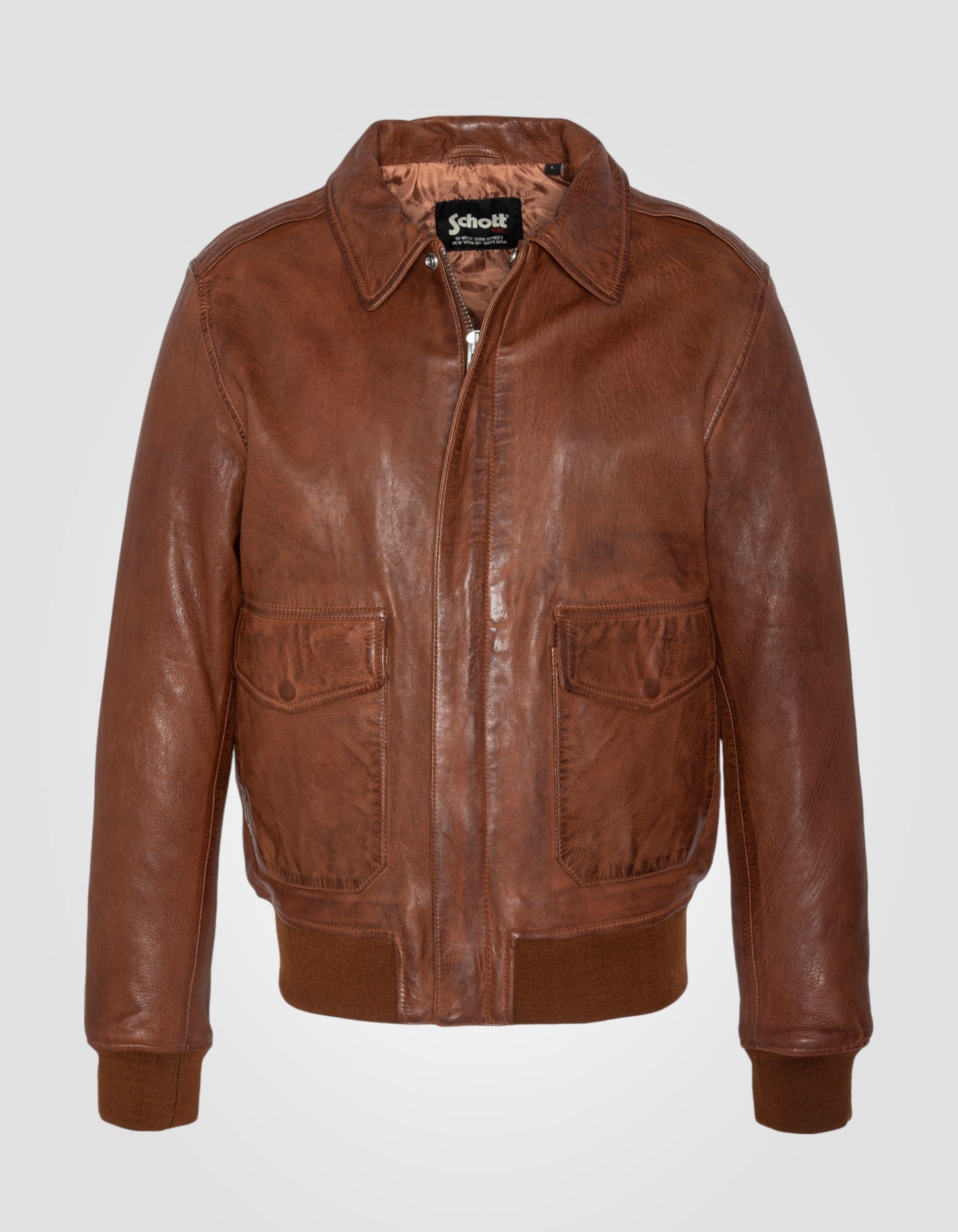 Flight jacket, lambskin leather