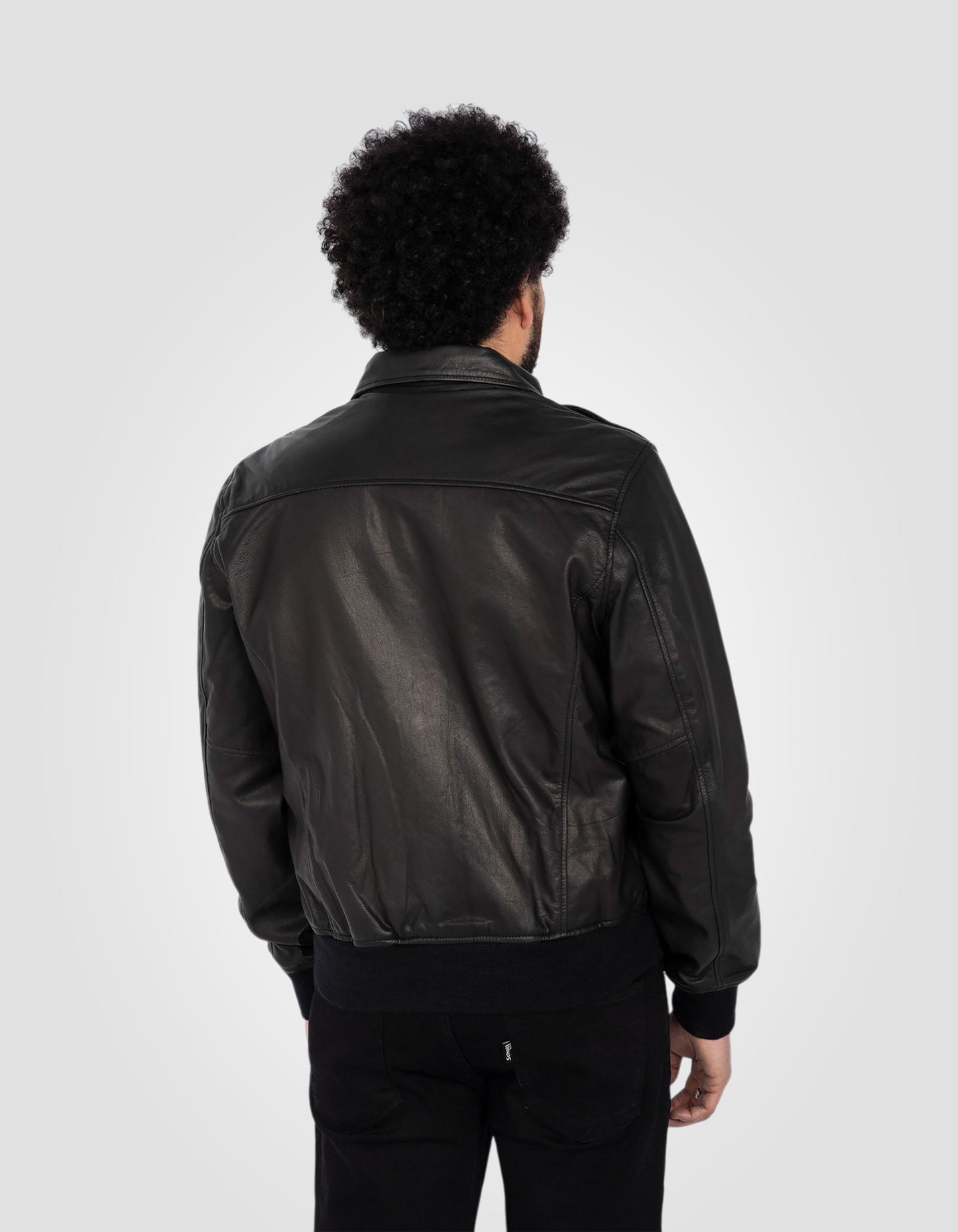 Blouson pilote A2, cuir de chèvre