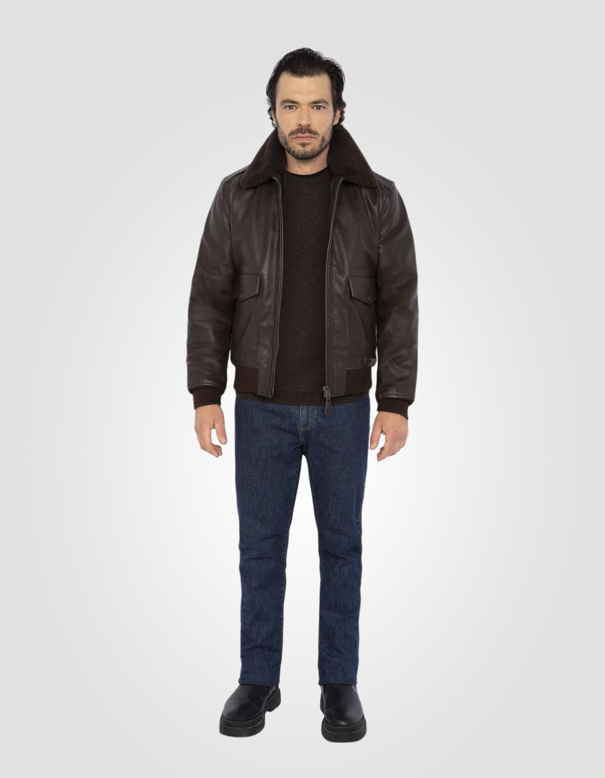 Flight jacket type A-2, cowhide leather-1