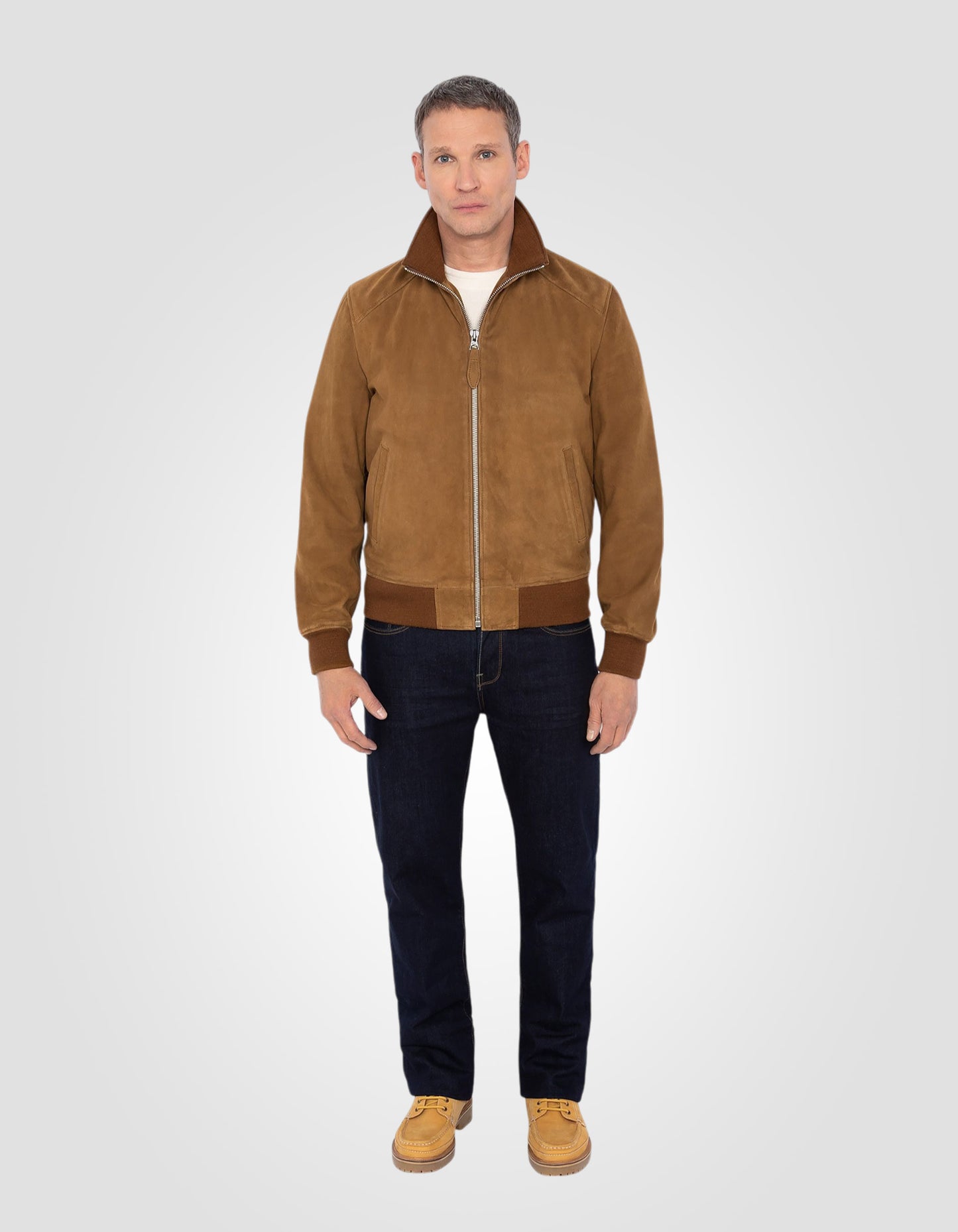 Blouson rétro, cuir de chèvre