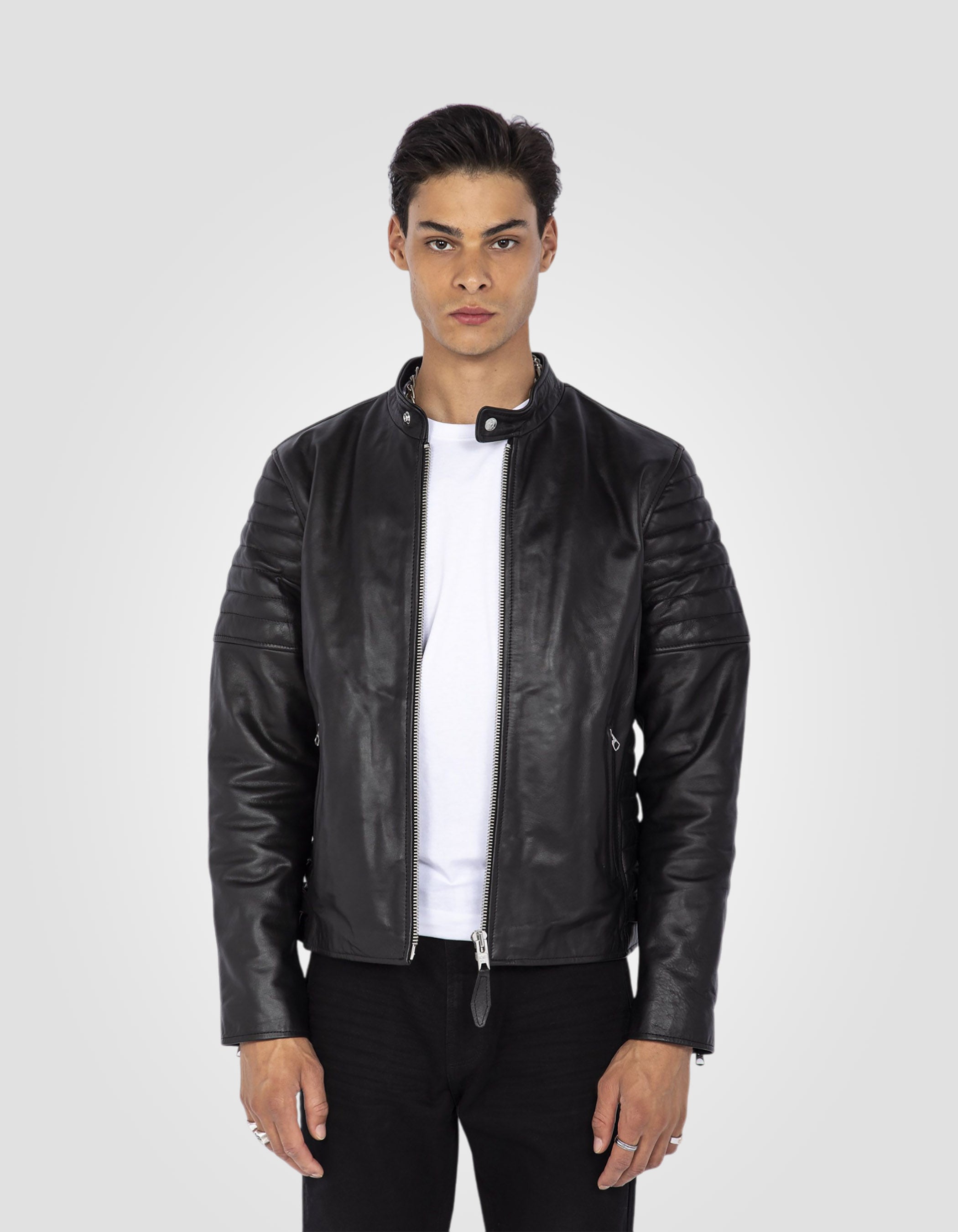 Classic Biker jacket, cowhide leather-1