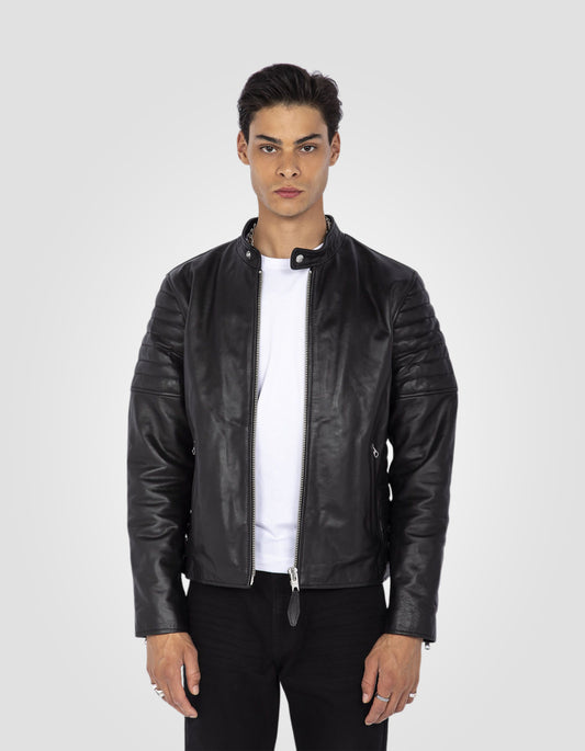 Classic Biker jacket, cowhide leather