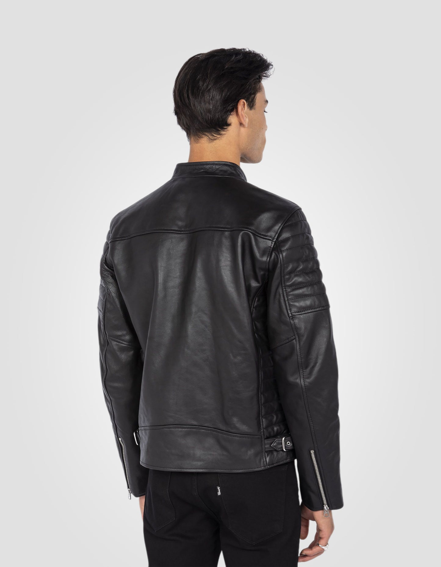 Classic Biker jacket, cowhide leather