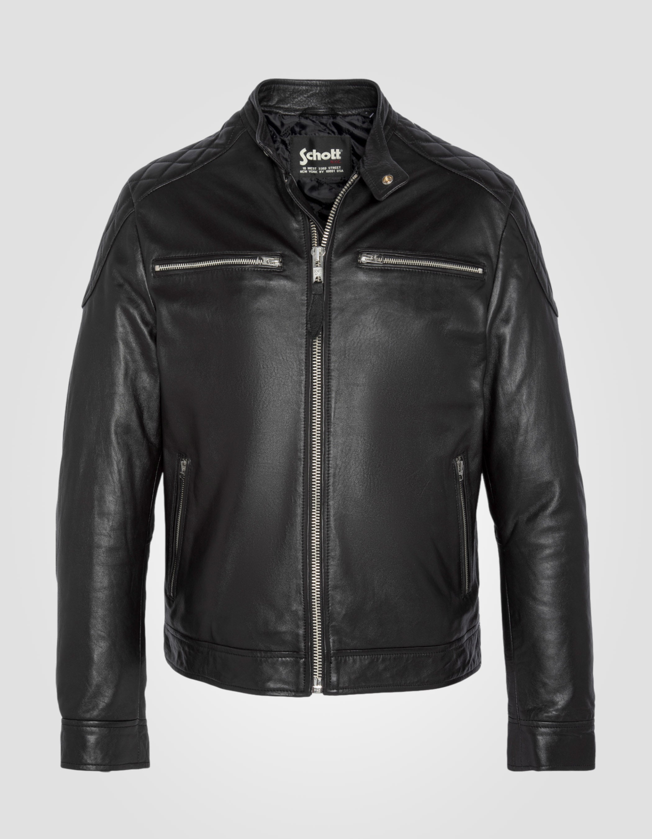 Biker jacket, lambskin leather-1