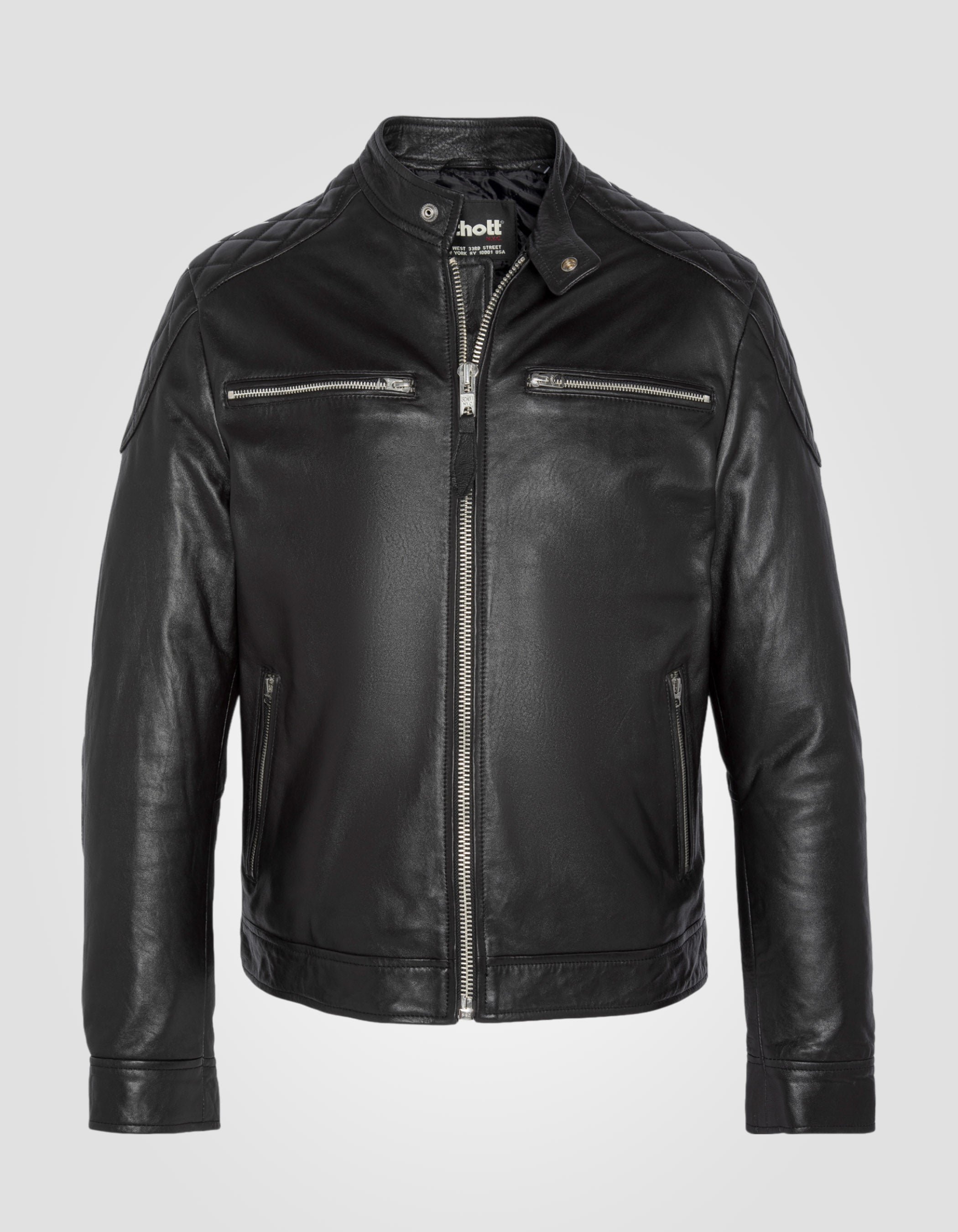 Biker jacket, lambskin leather-3