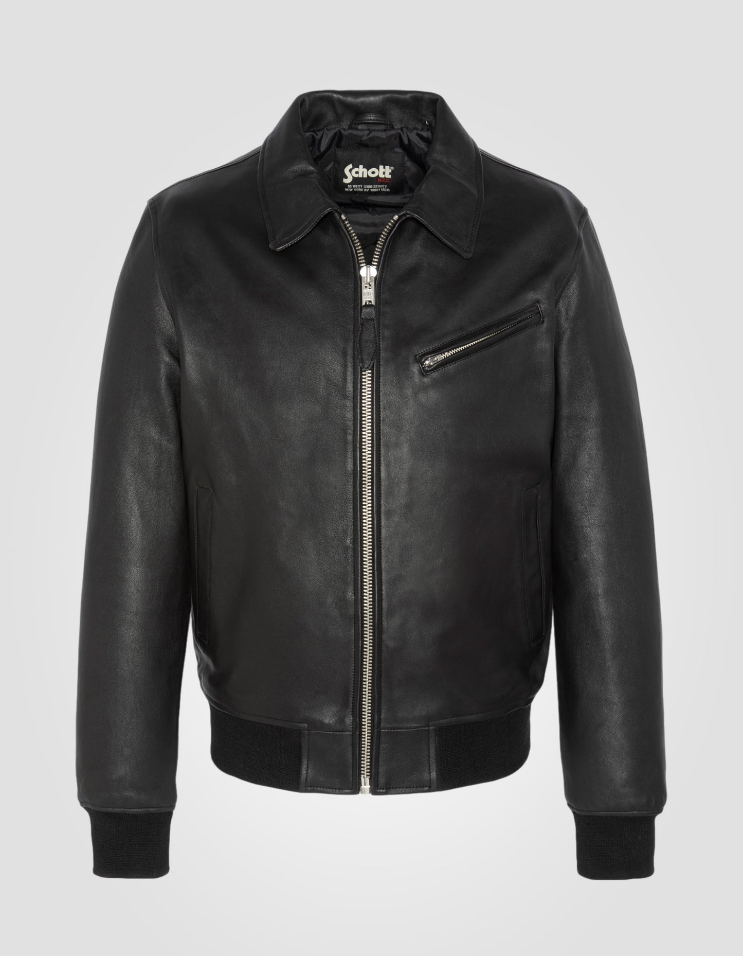 Blouson casual, cuir d'agneau