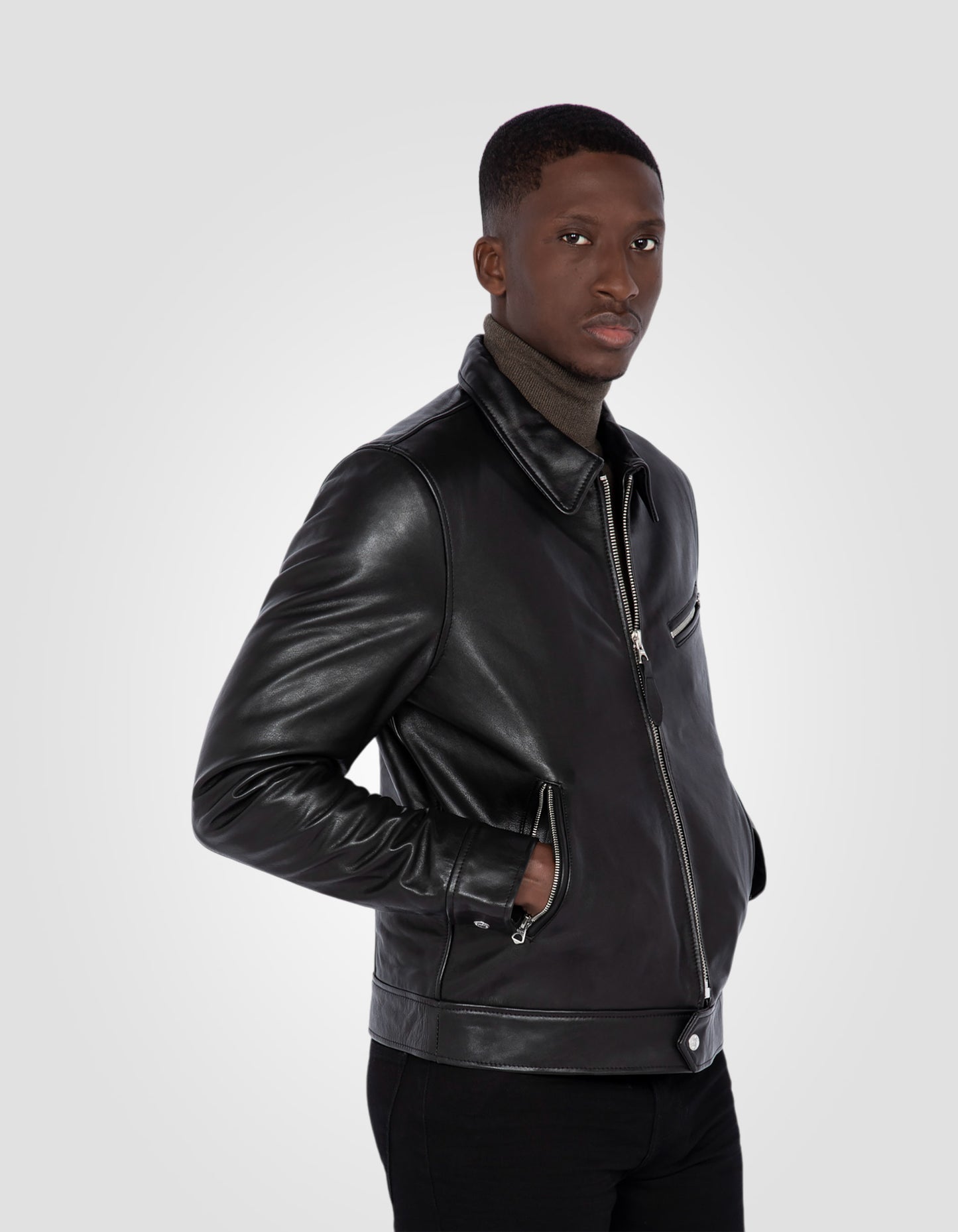 Urban jacket, cowhide leather