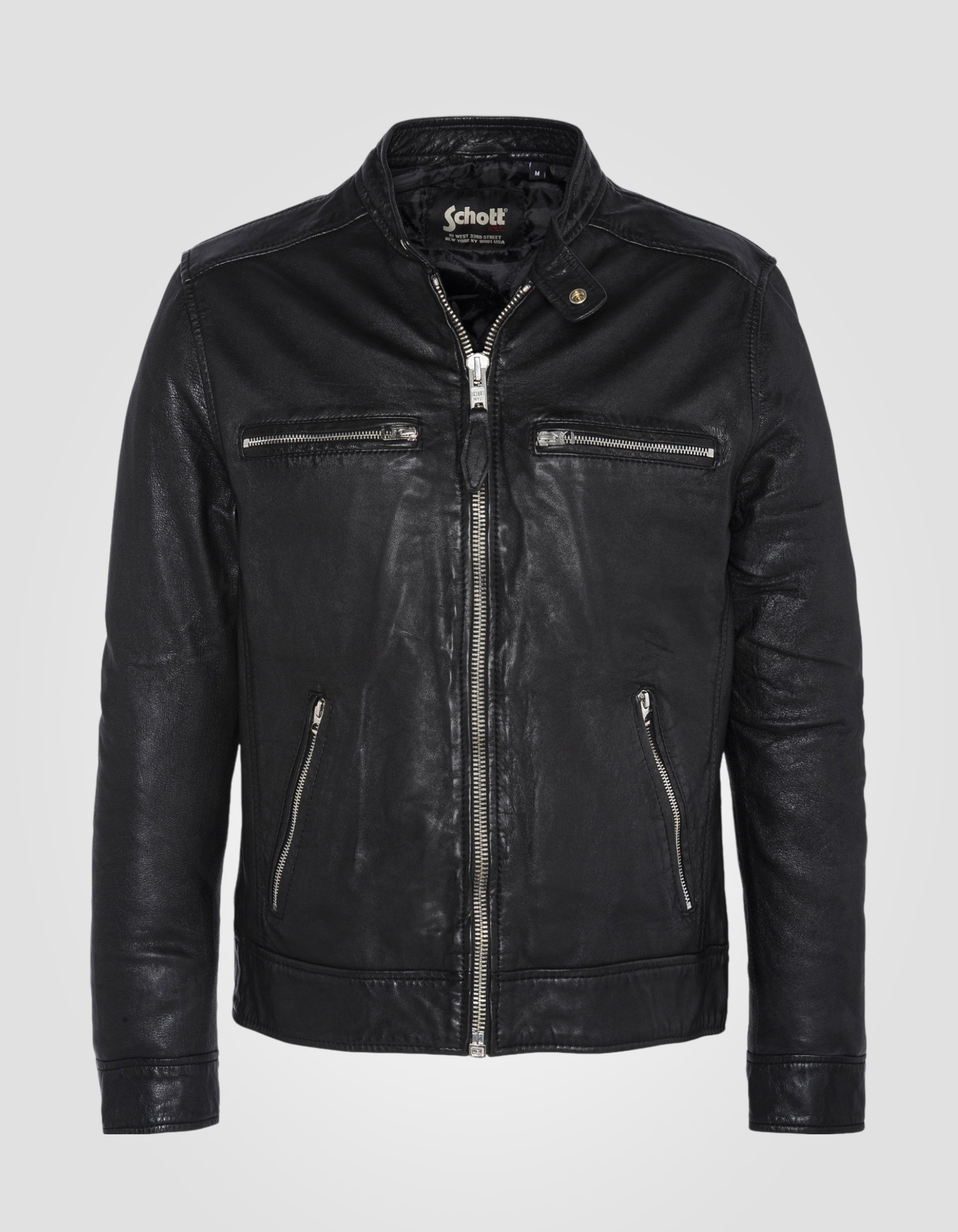 Biker jacket, lambskin leather-2