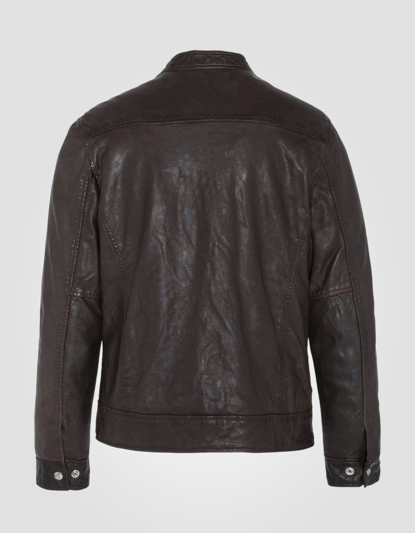 Blouson motard, cuir d'agneau