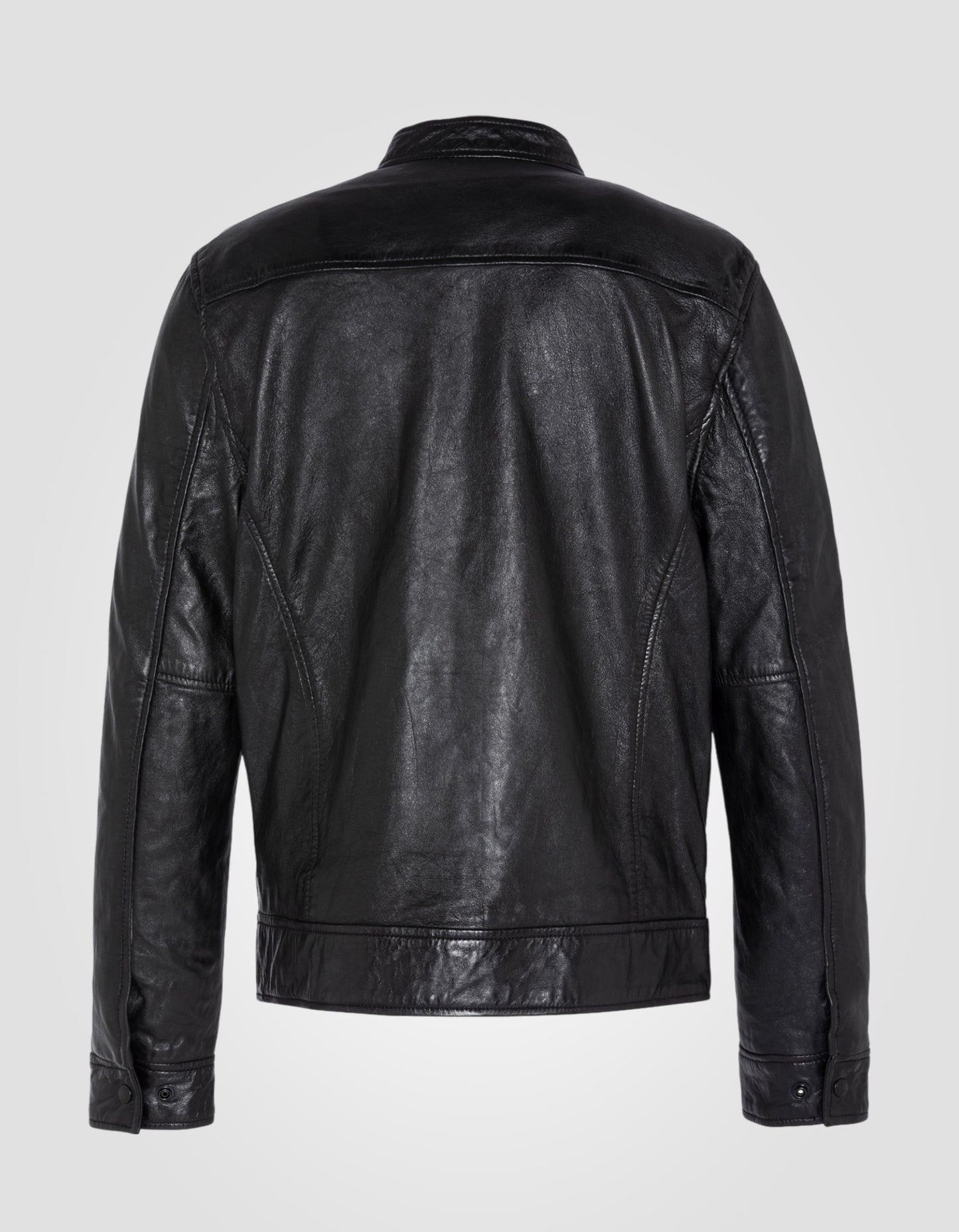 Biker jacket, lambskin leather