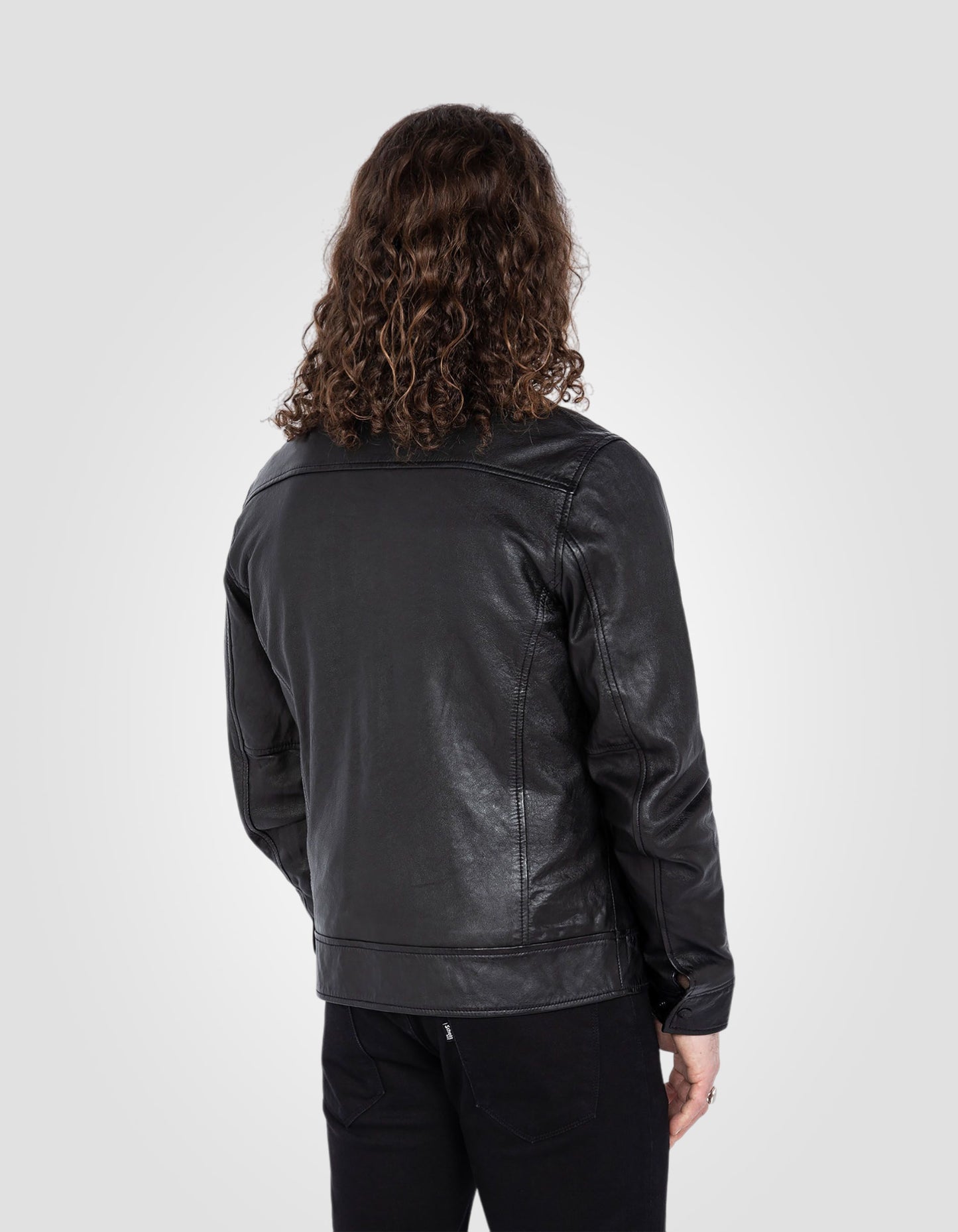 Biker jacket, lambskin leather