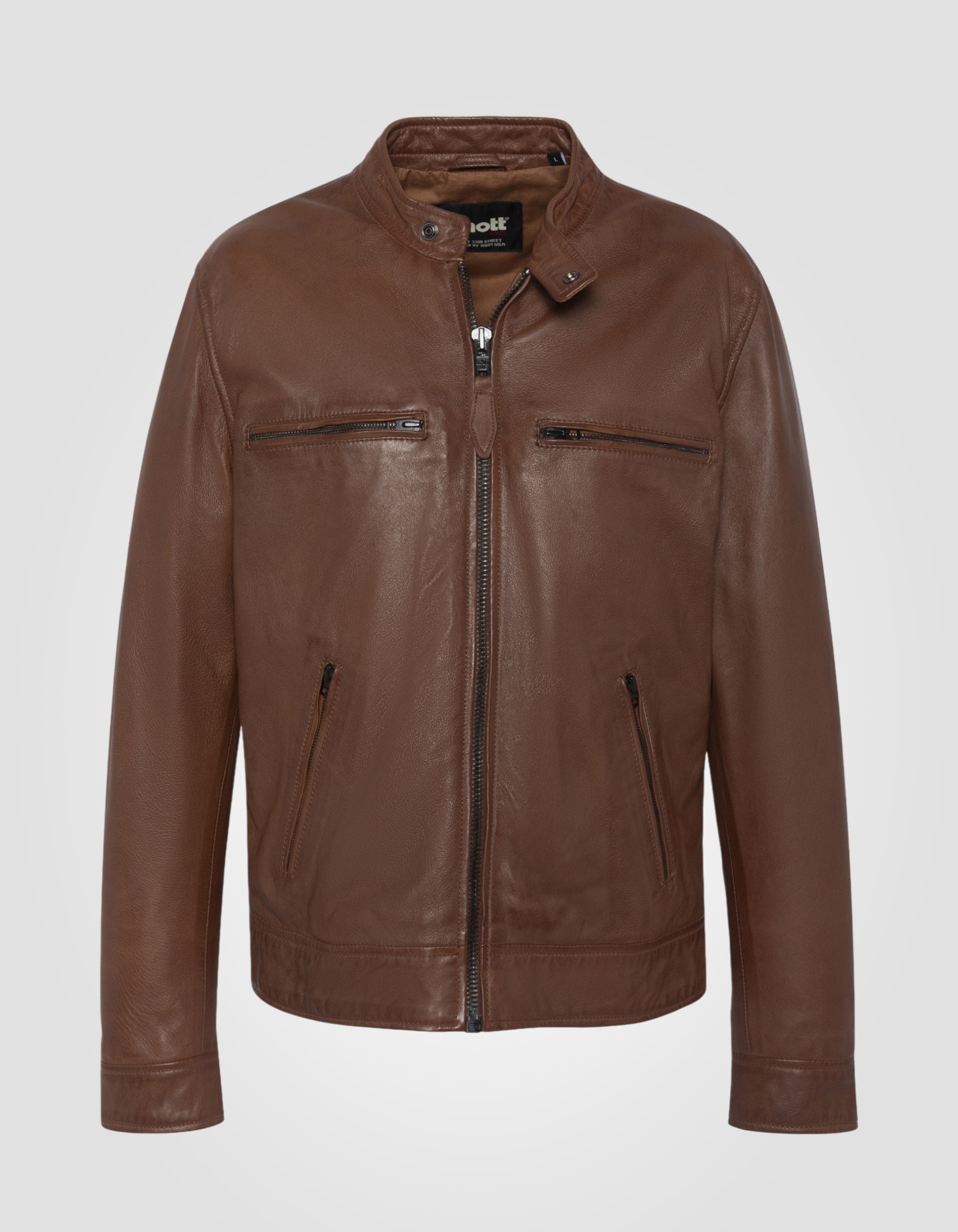 Biker jacket, lambskin leather-3