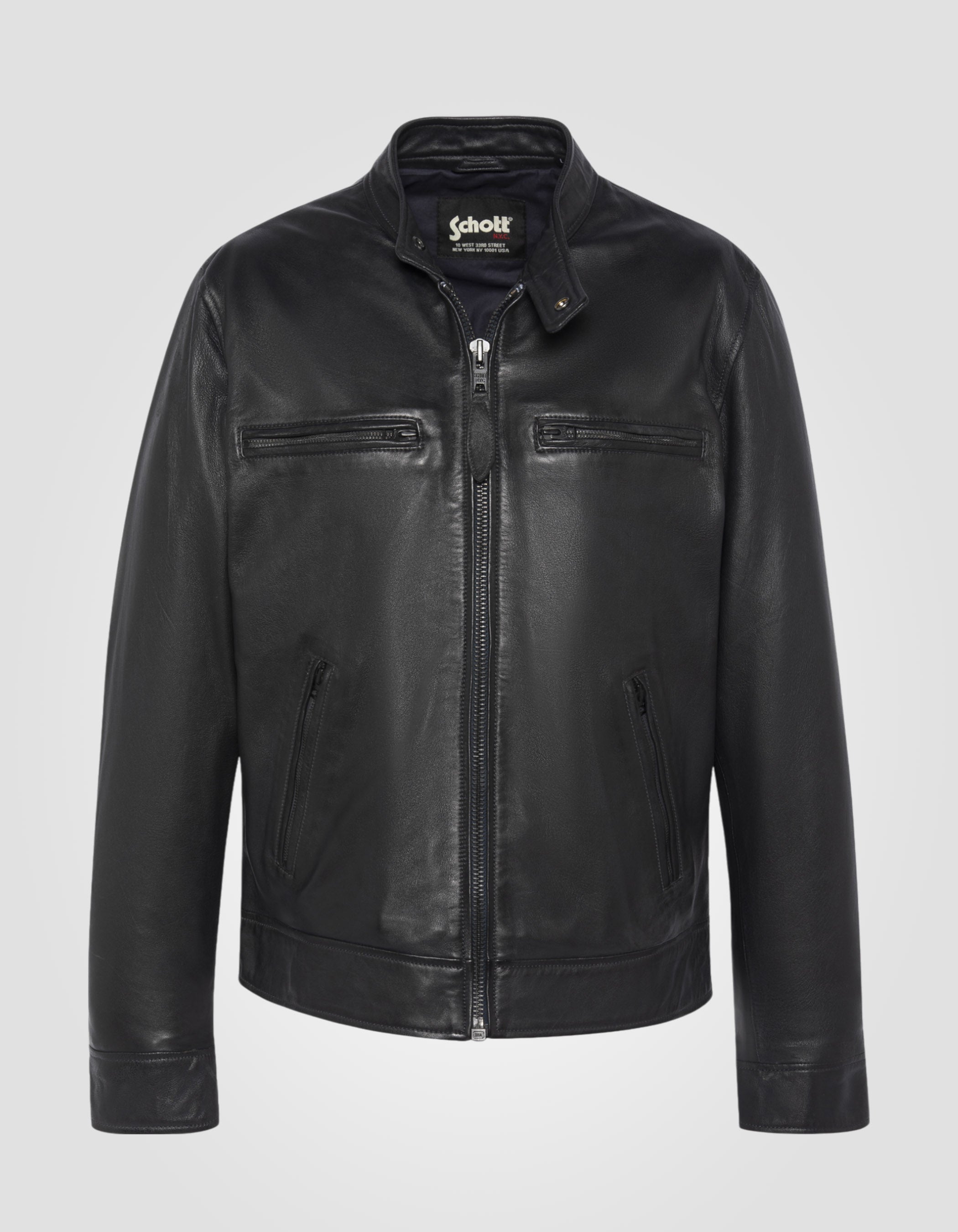 Biker jacket, lambskin leather-1