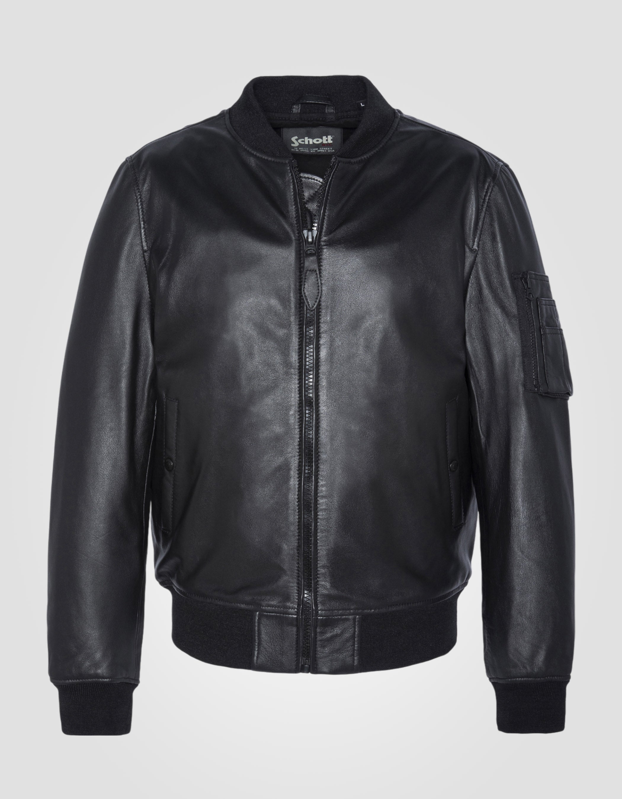 MA-1 Bomber jacket, lambskin leather-2