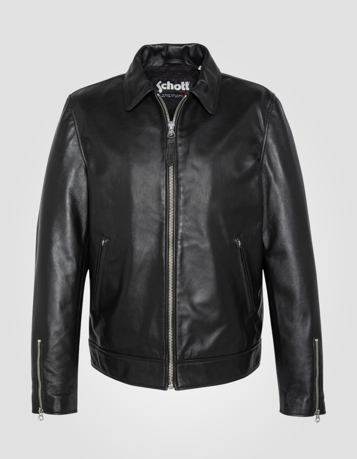 Blouson casual, cuir d'agneau