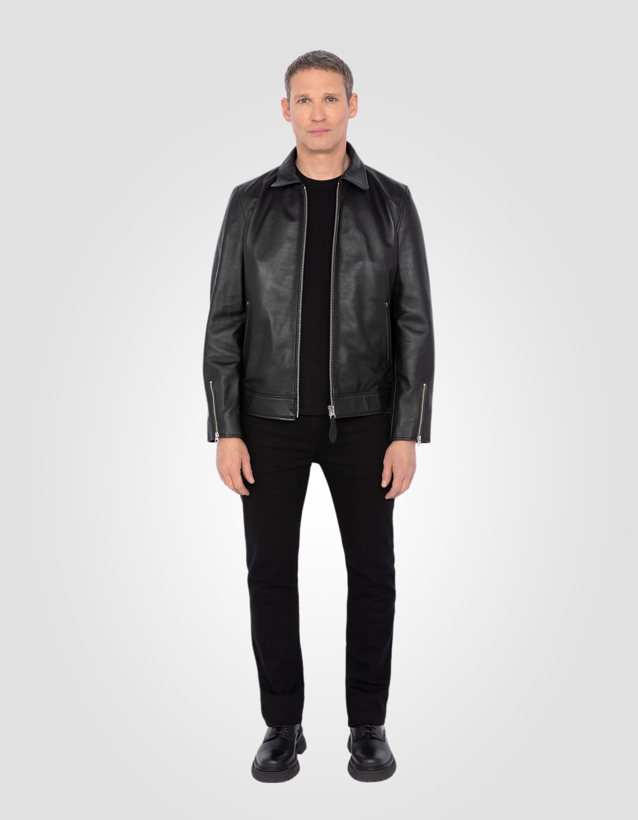 Casual jacket, lambskin leather-1