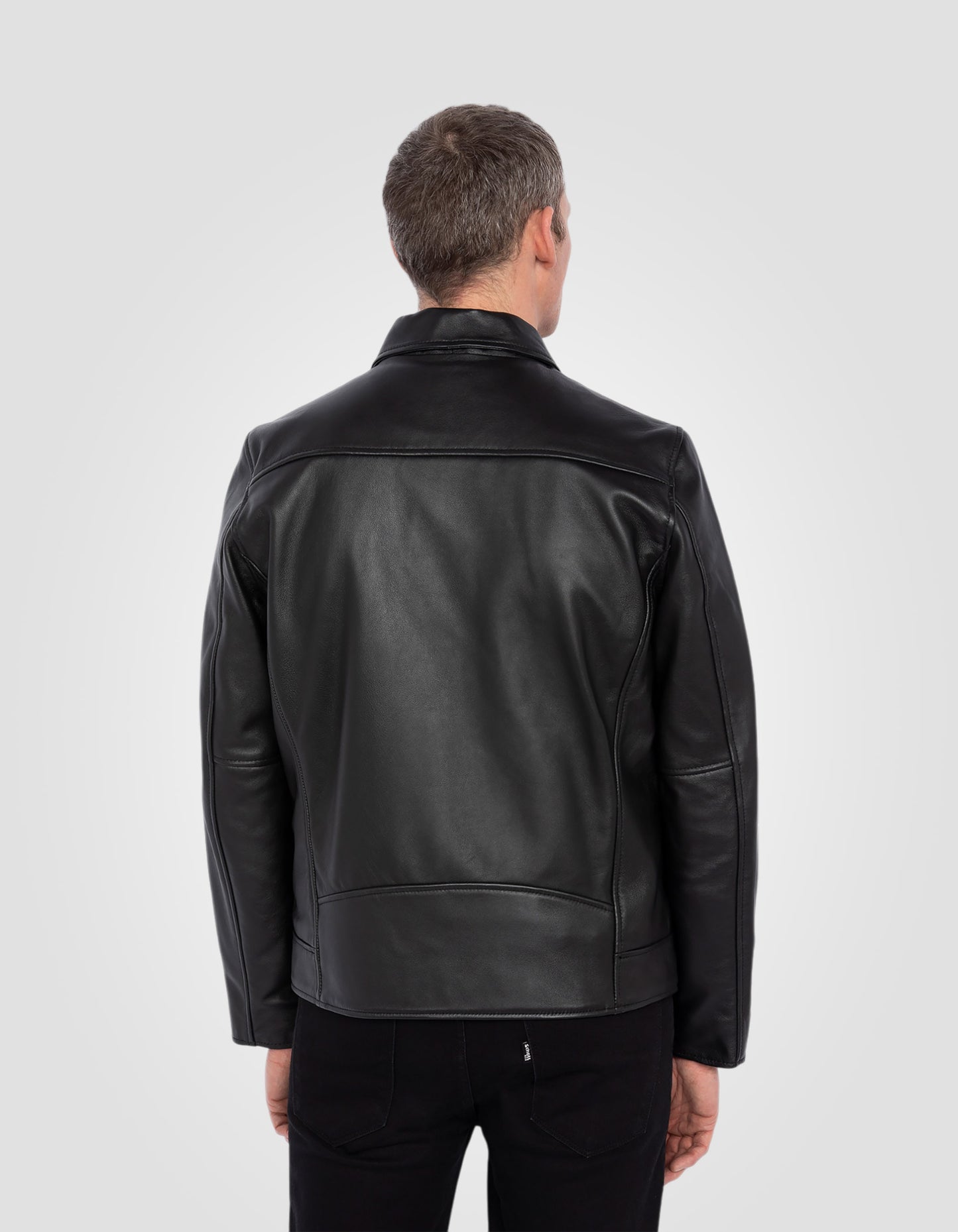 Blouson casual, cuir d'agneau