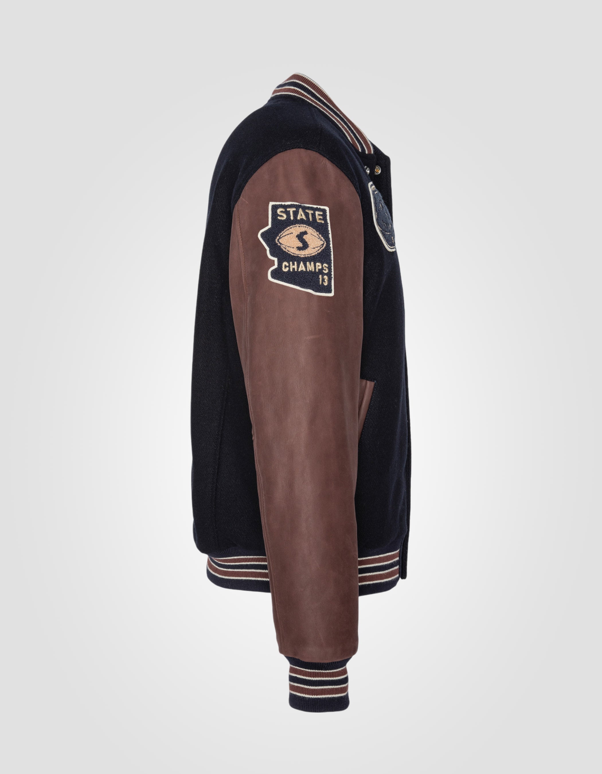 Varsity jacket, cowhide leather-7