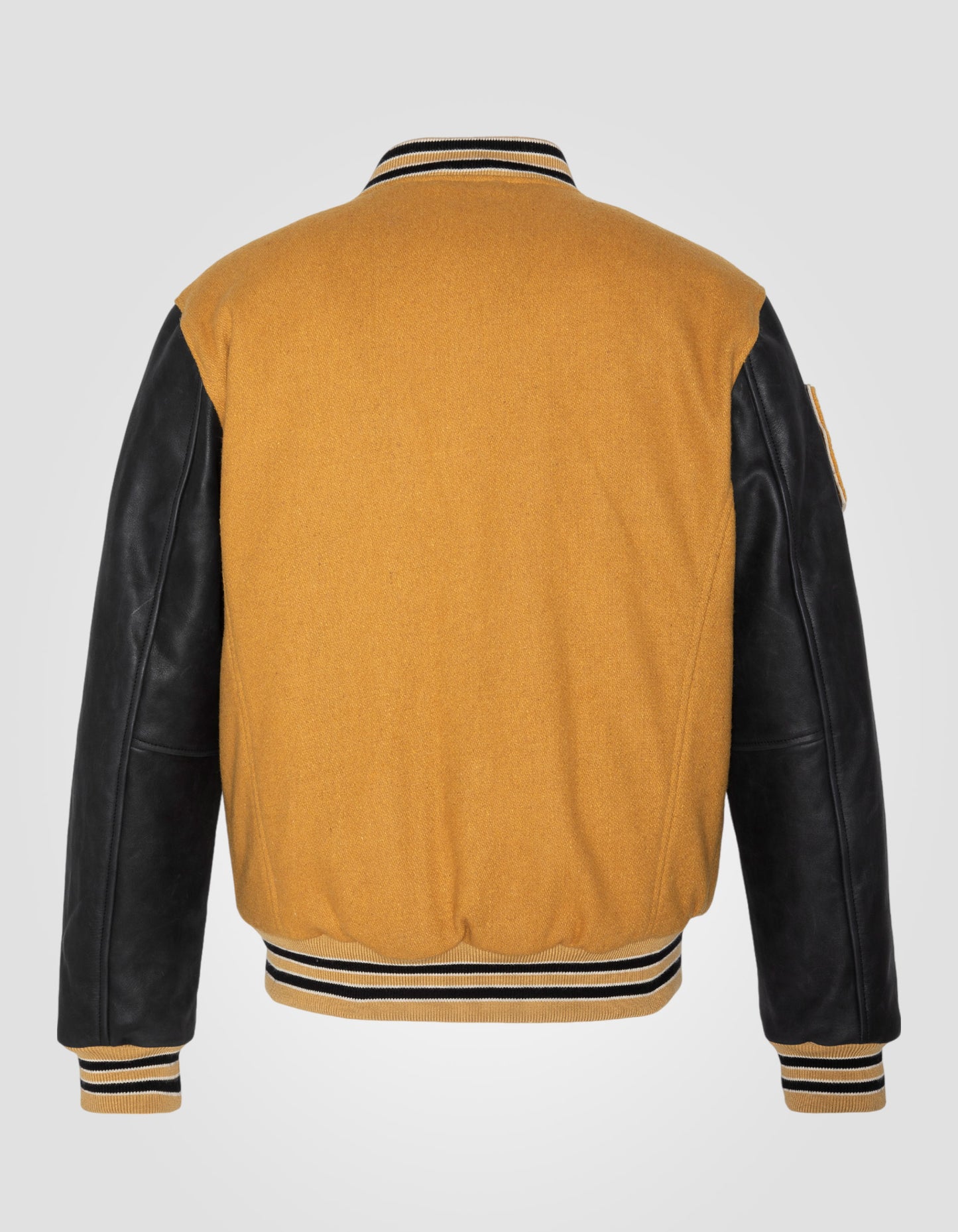 Varsity jacket, cowhide leather