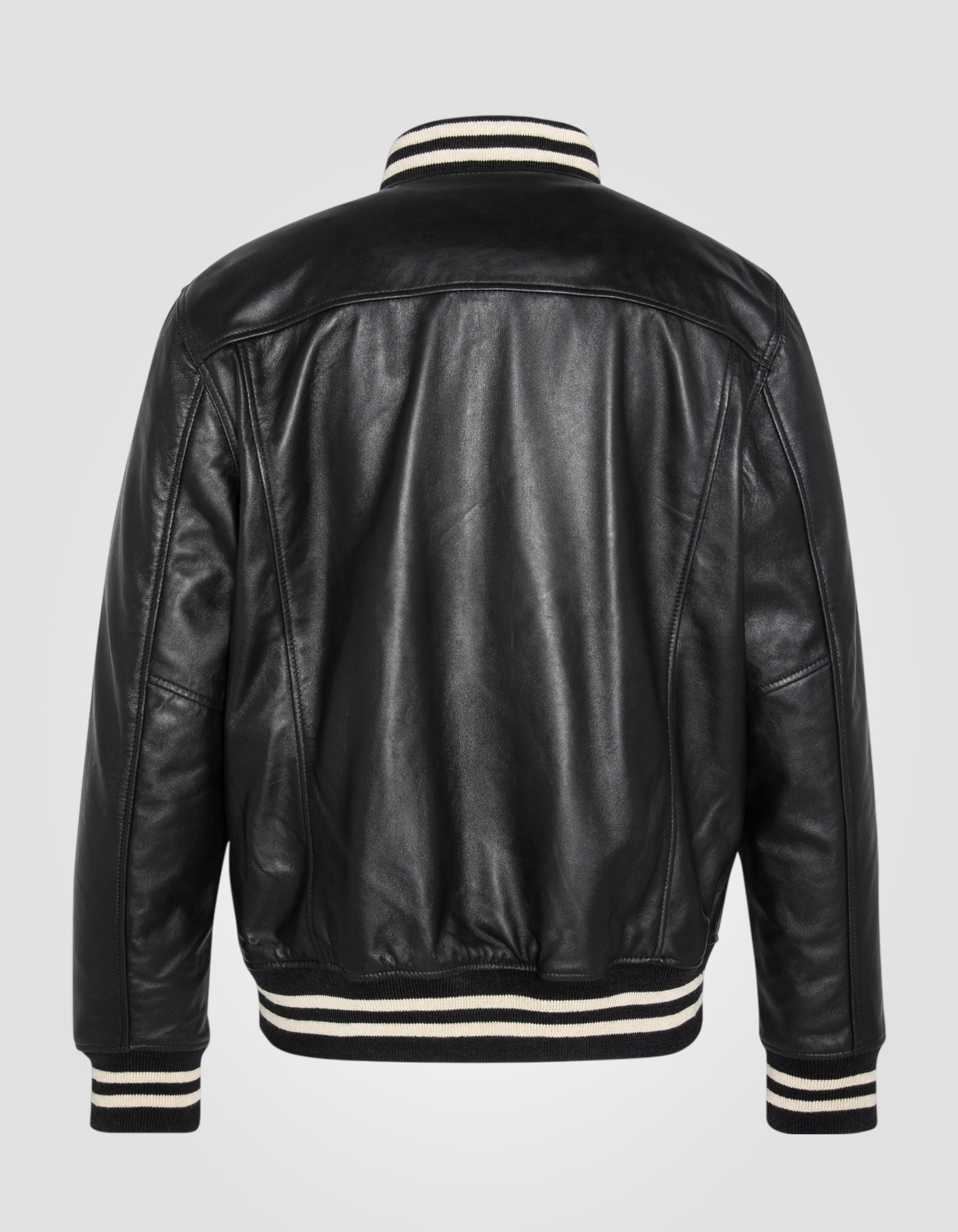 Varsity jacket, lambskin leather-7