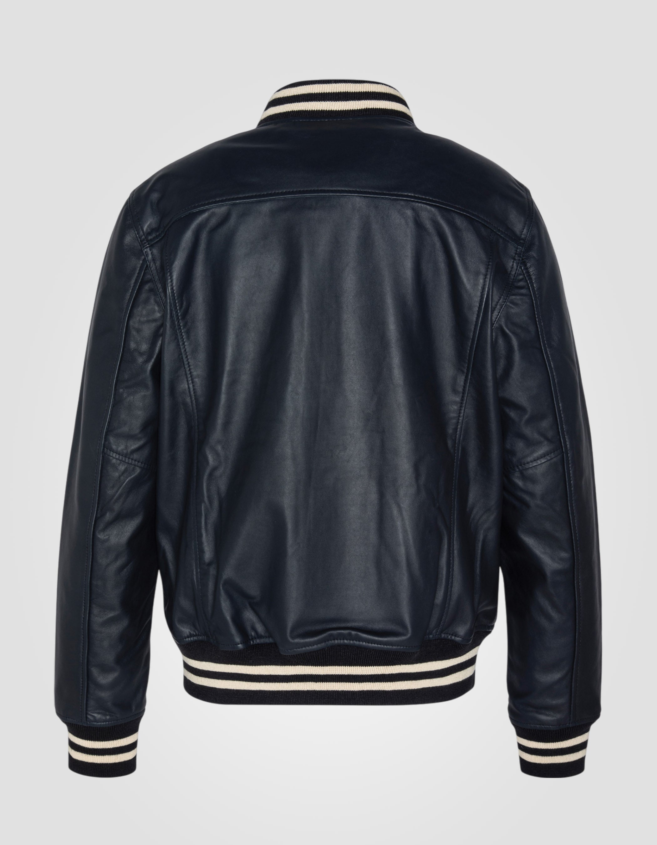 Varsity jacket, lambskin leather-2