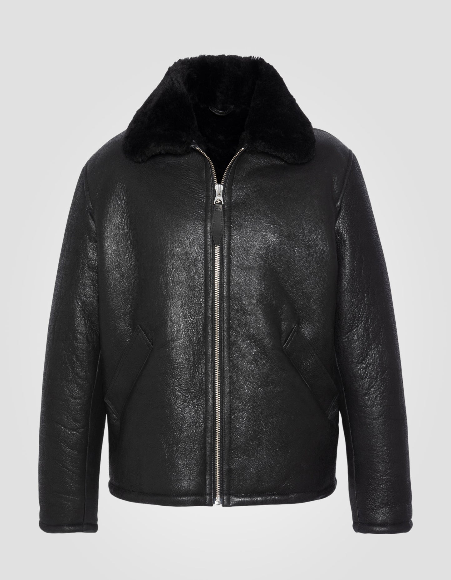 Blouson casual, cuir de mouton