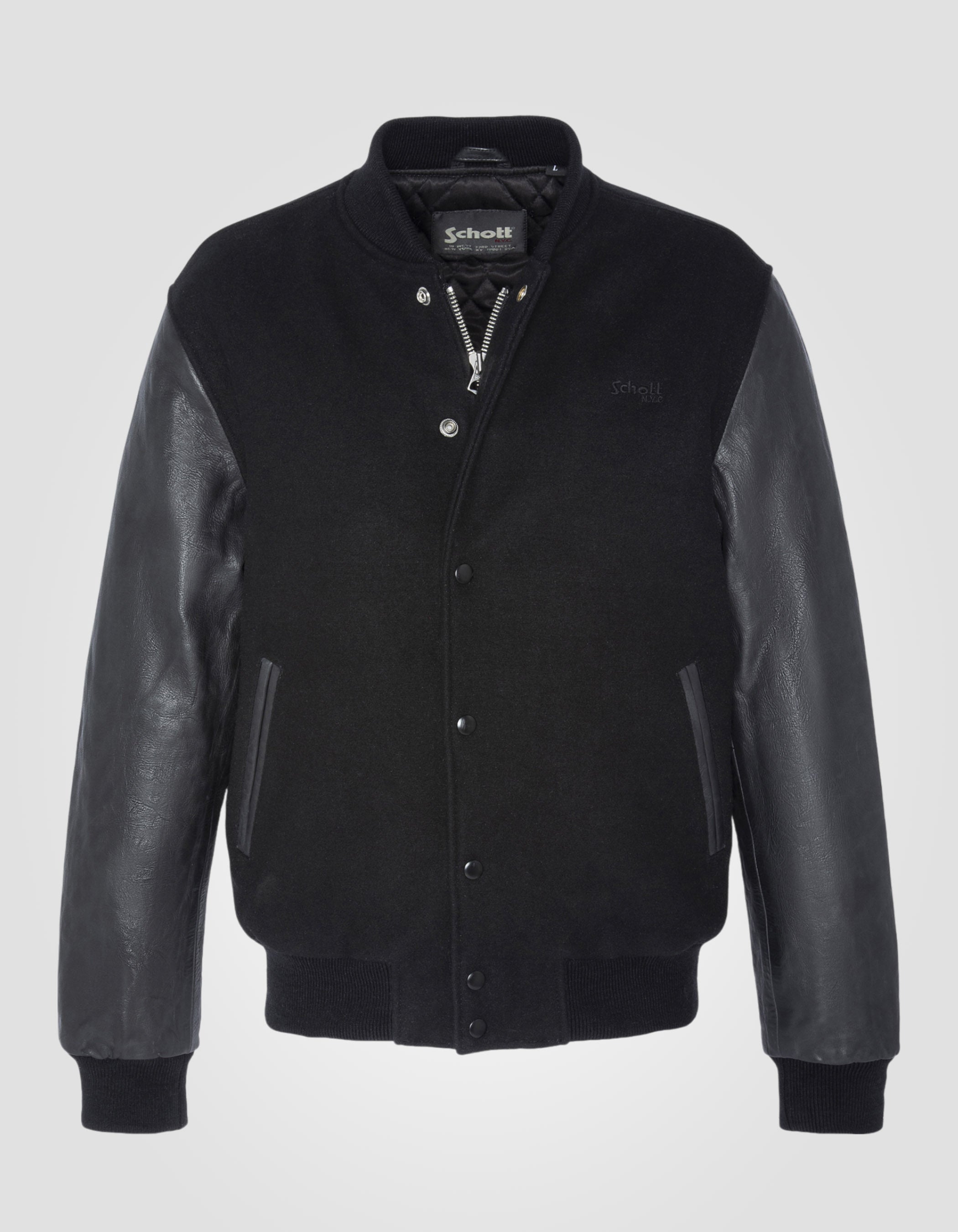 Varsity jacket, cowhide leather-2