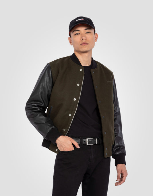 Blouson teddy, cuir de vachette