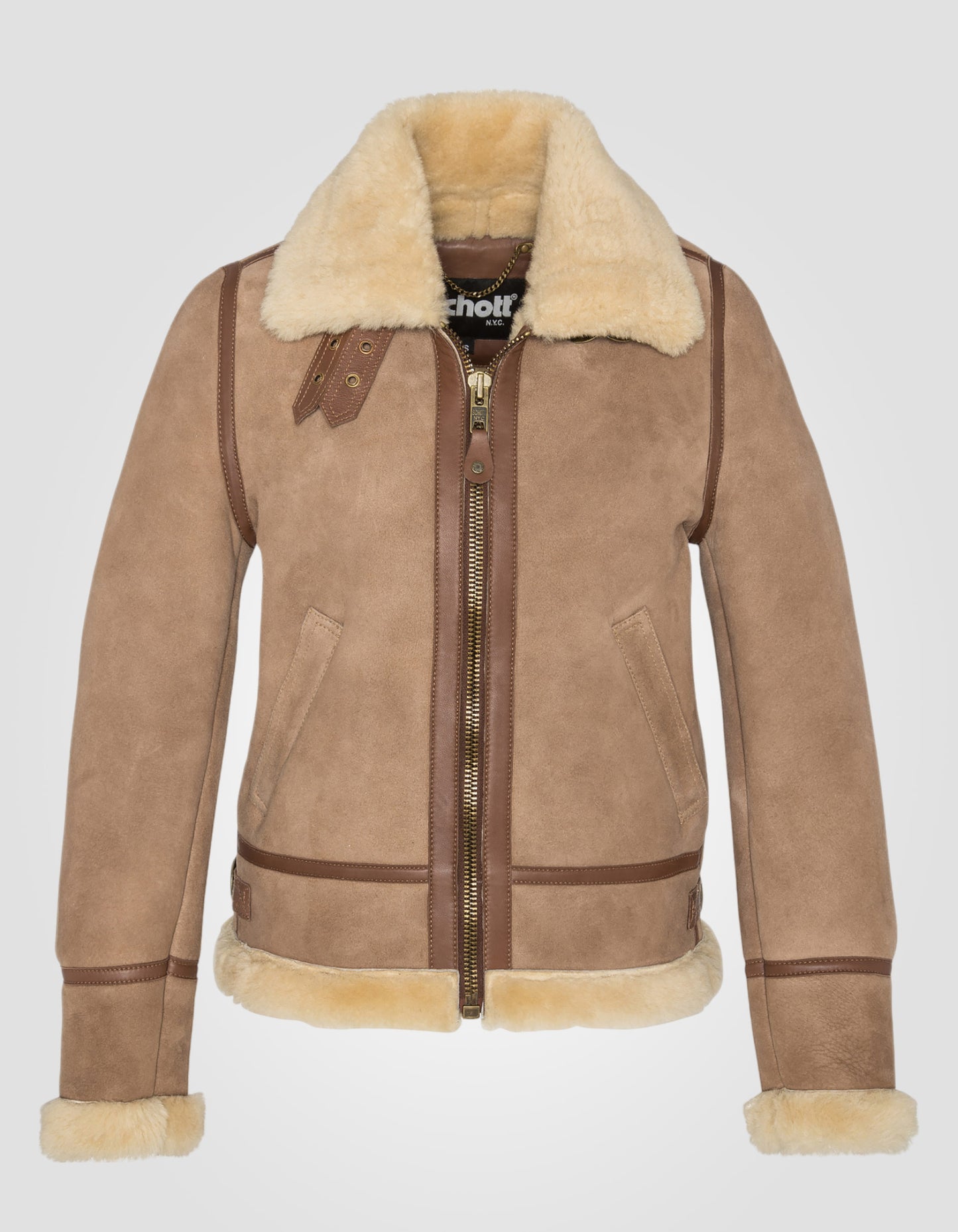 Bomber jacket type B-3, sheepskin leather