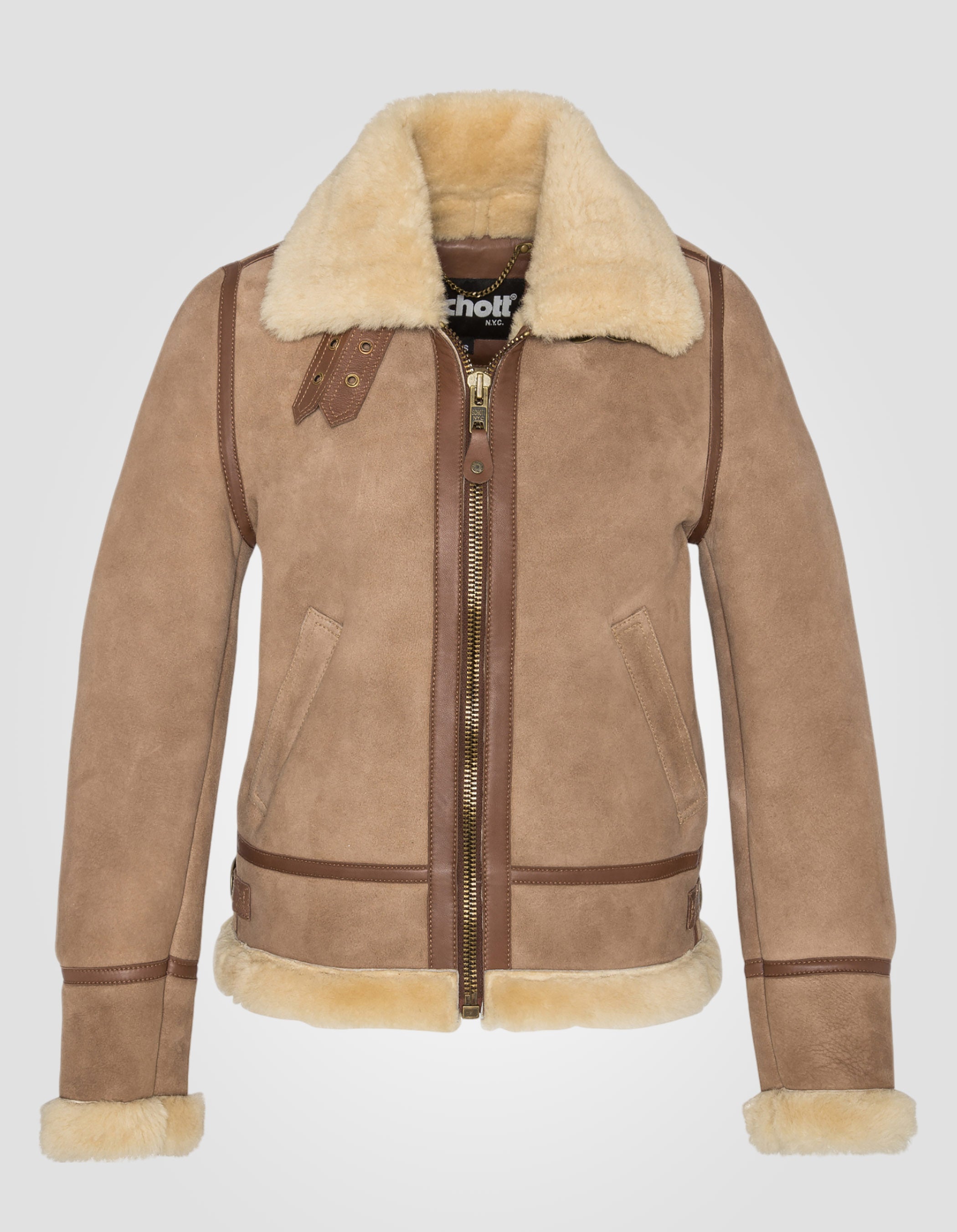 Bomber jacket type B-3, sheepskin leather-2