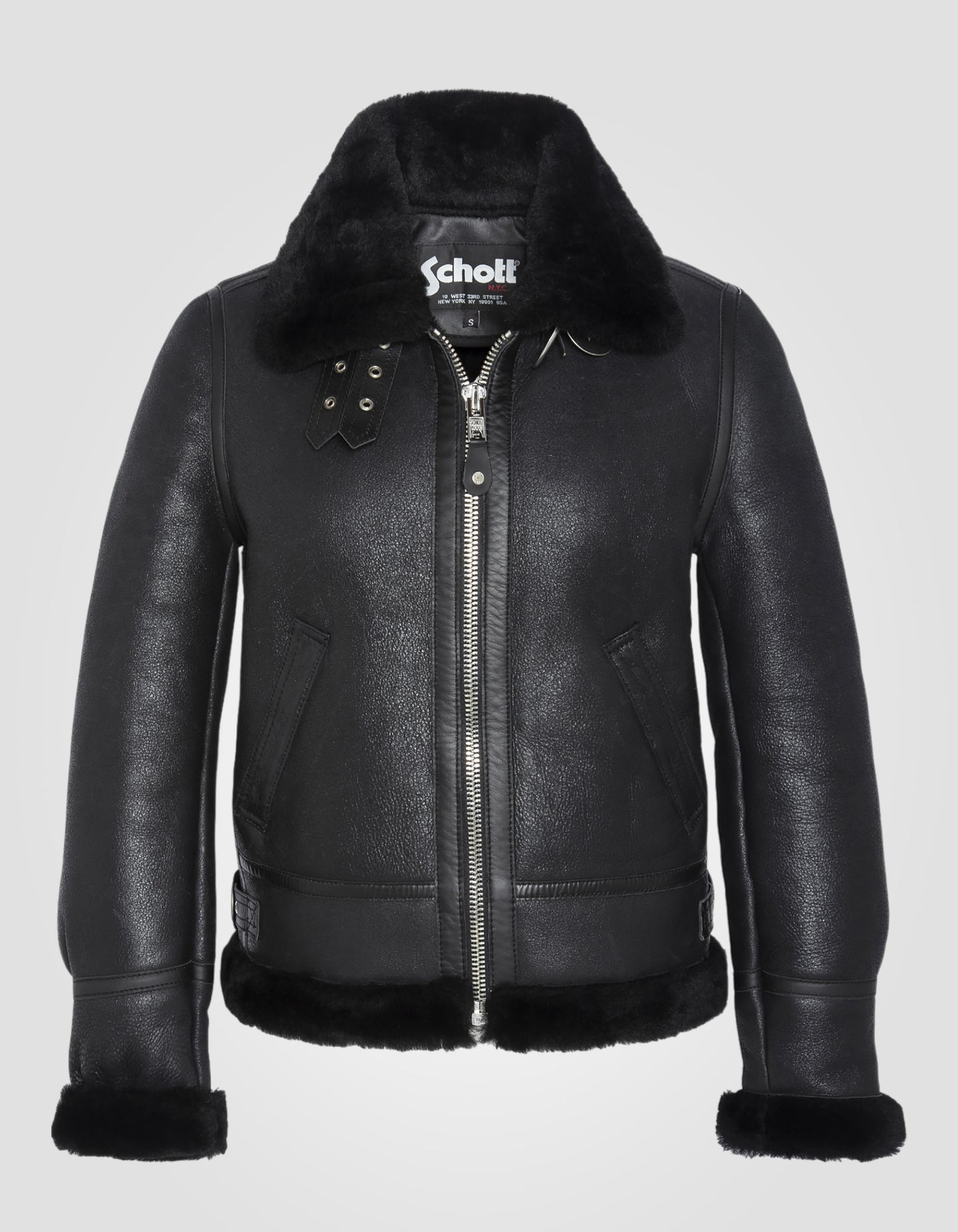 Blouson bombardier B-3, cuir de mouton