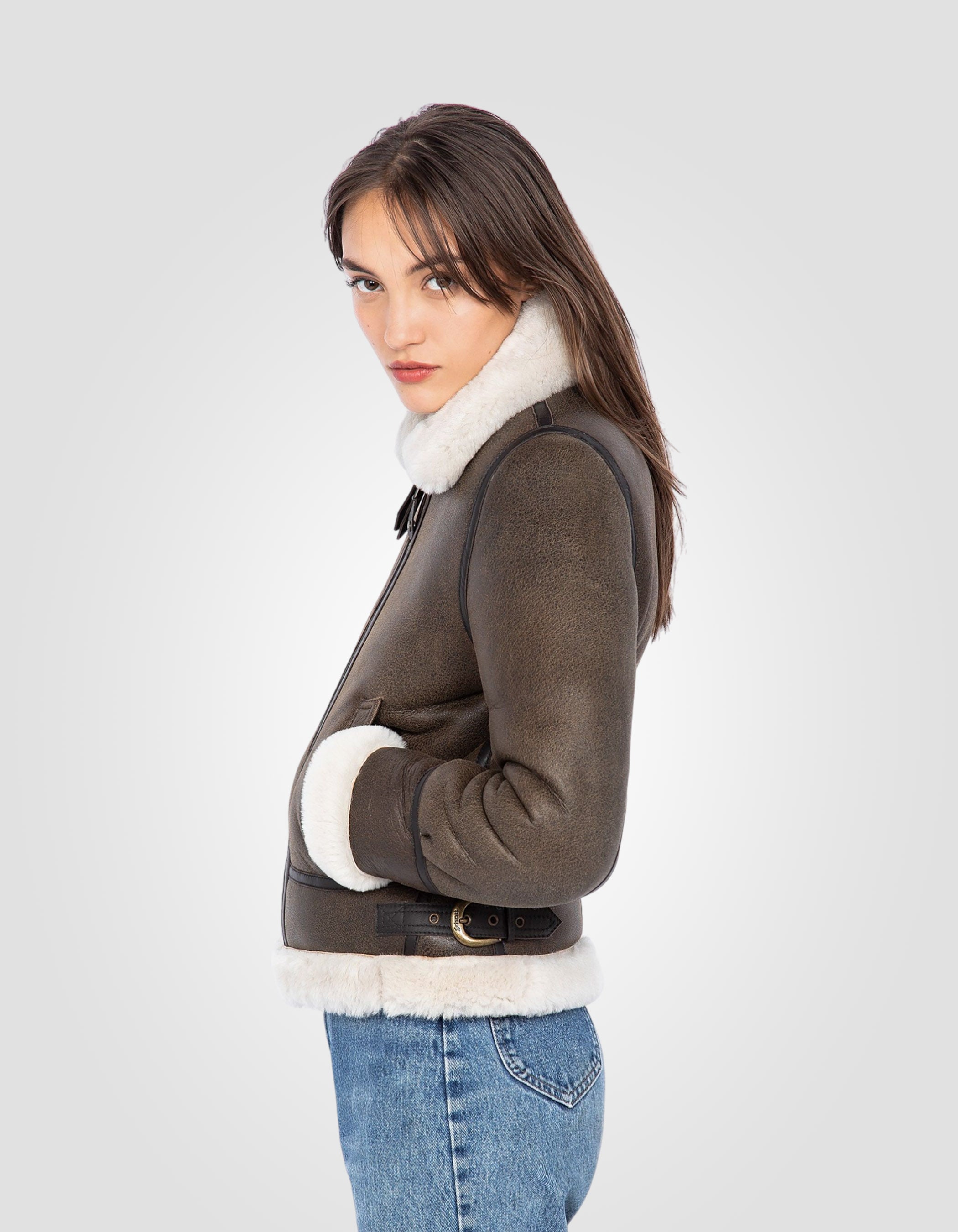 Bomber jacket, type B-3, sheepskin leather-4