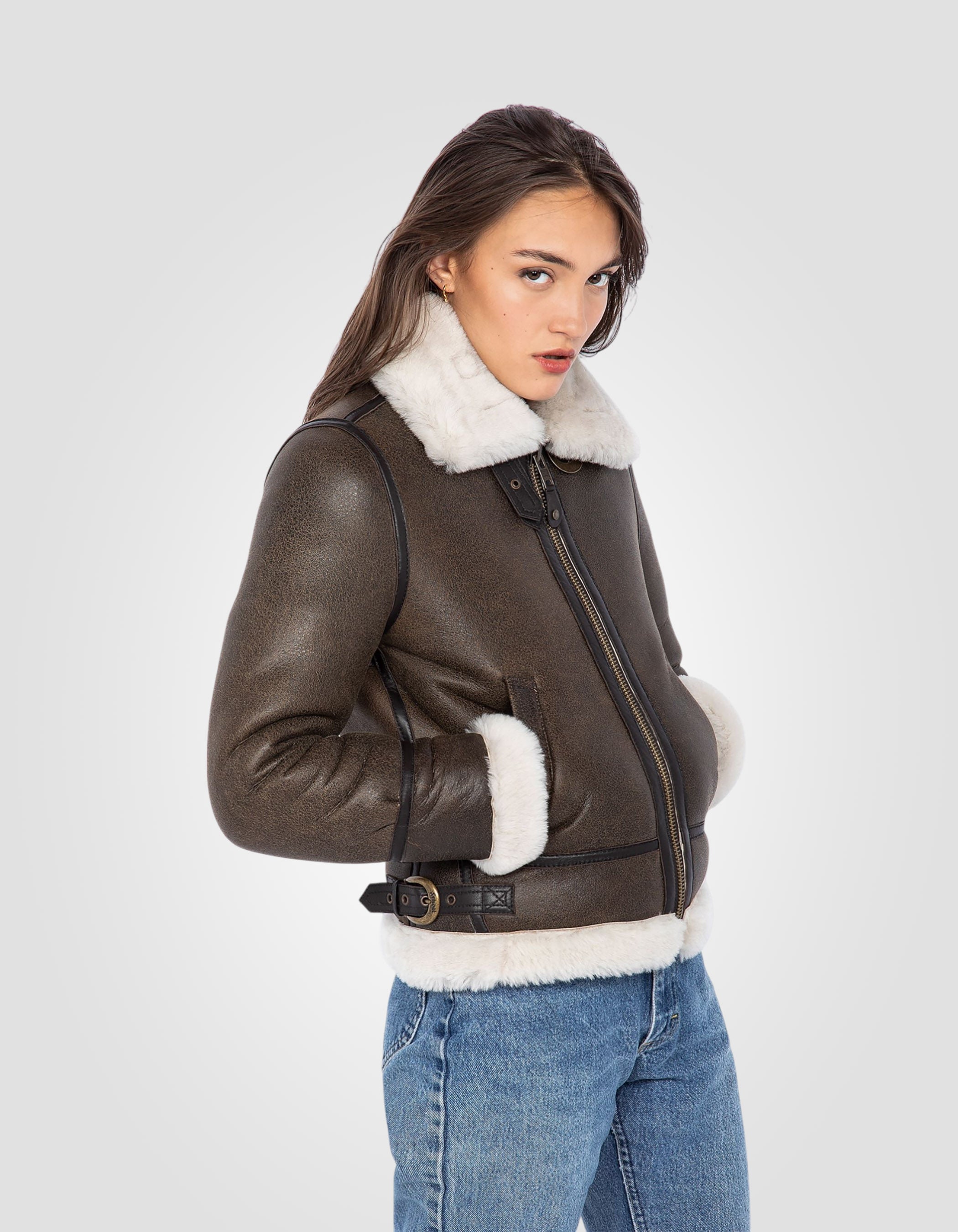 Bomber jacket, type B-3, sheepskin leather-5