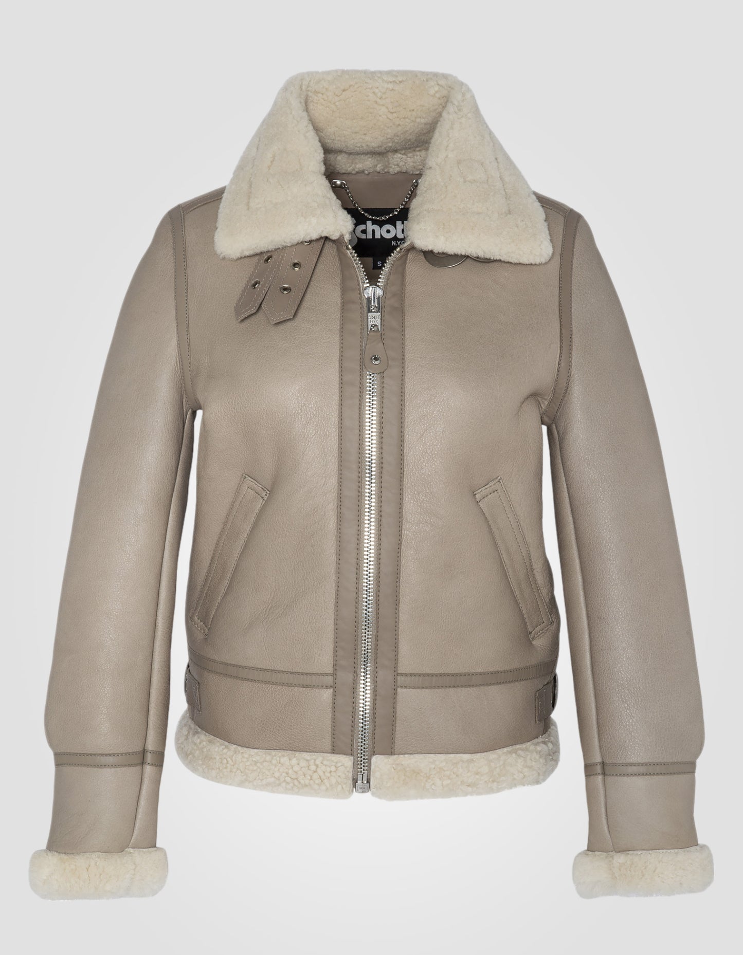 Blouson bombardier B-3, cuir de mouton