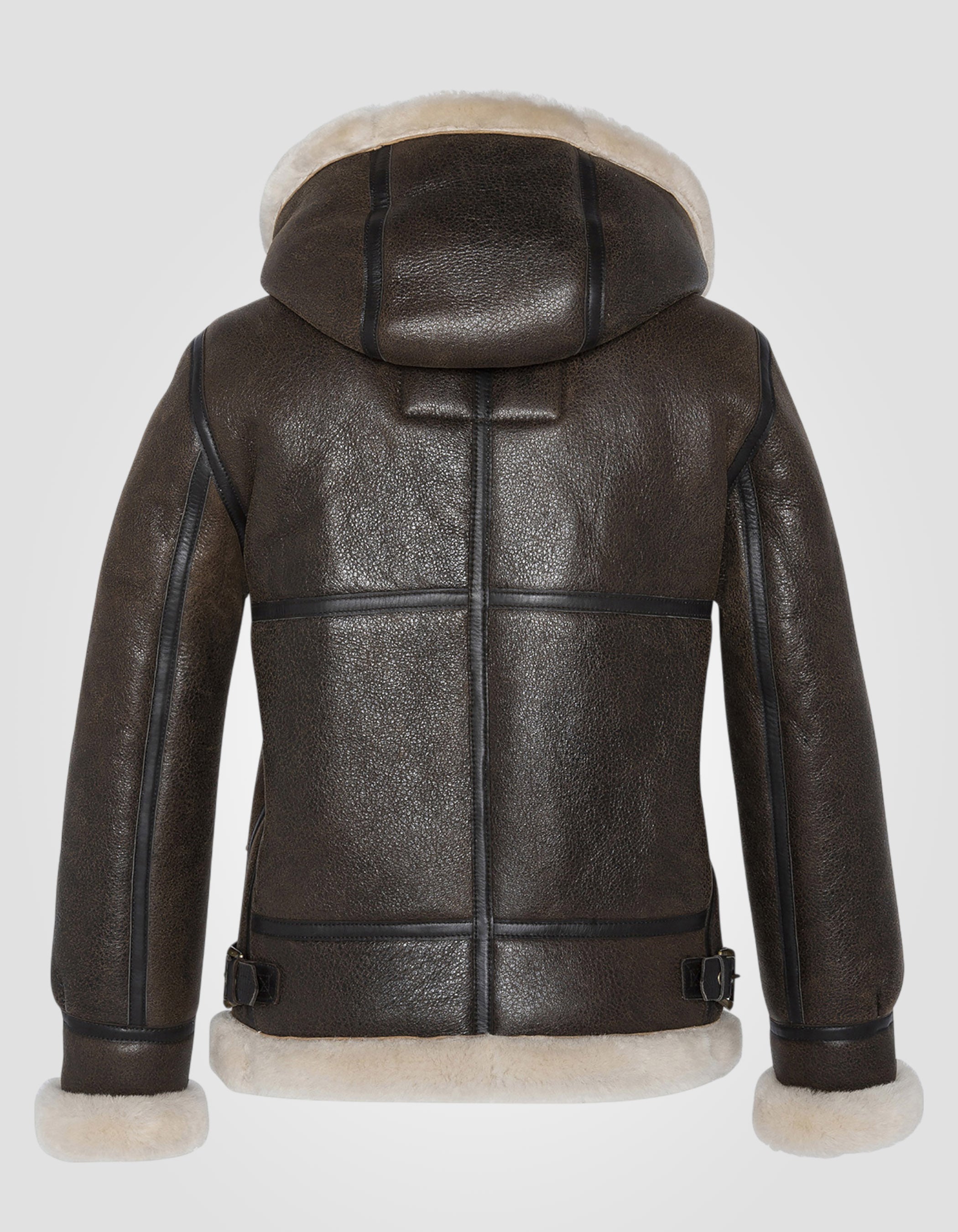 Hooded bomber jacket, type B-3, sheepskin leather-7