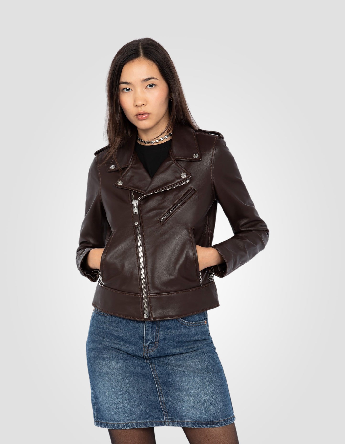 Blouson Perfecto®, cuir d'agneau