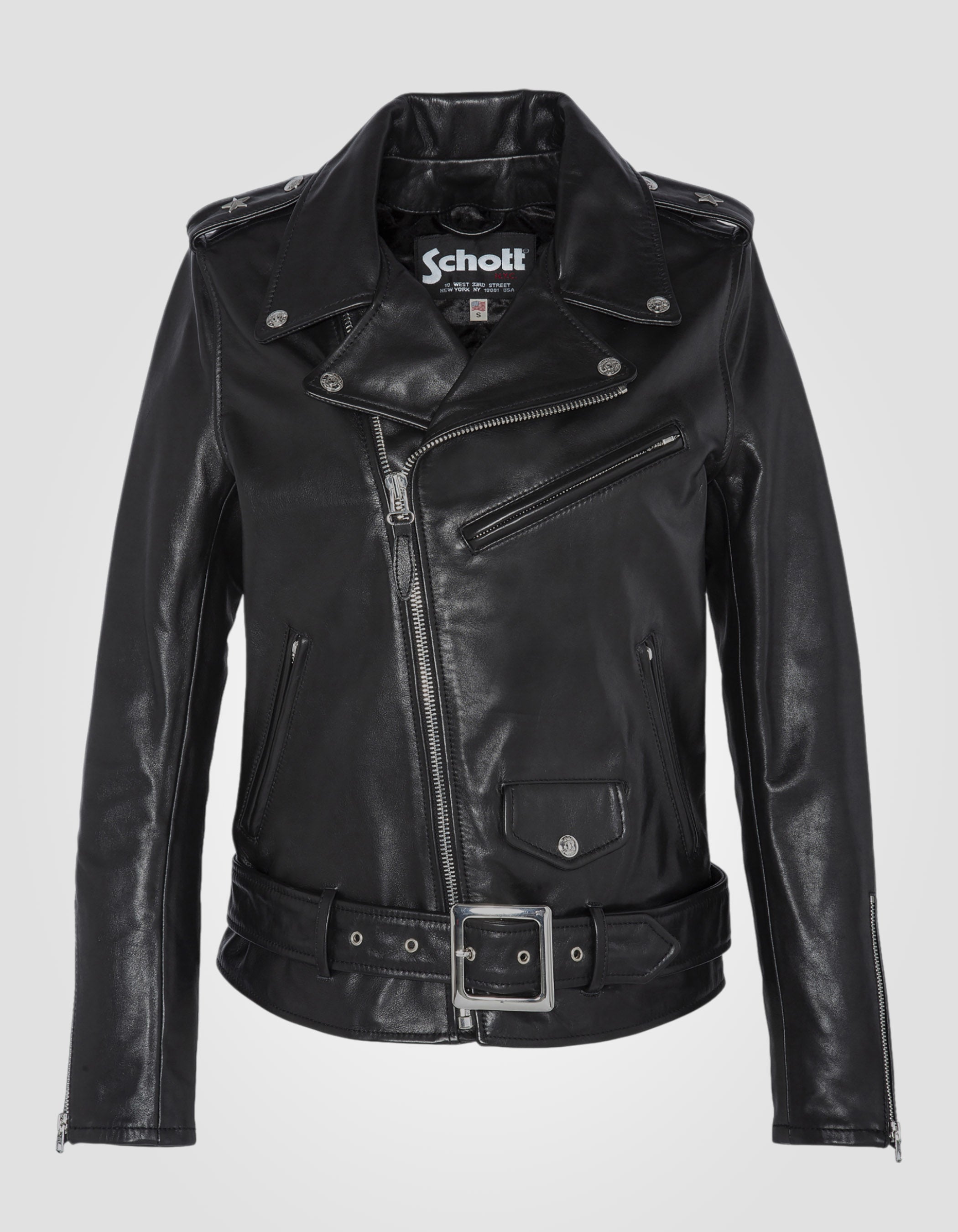 Iconic One Star Perfecto® jacket, with belt, cowhide leather-2