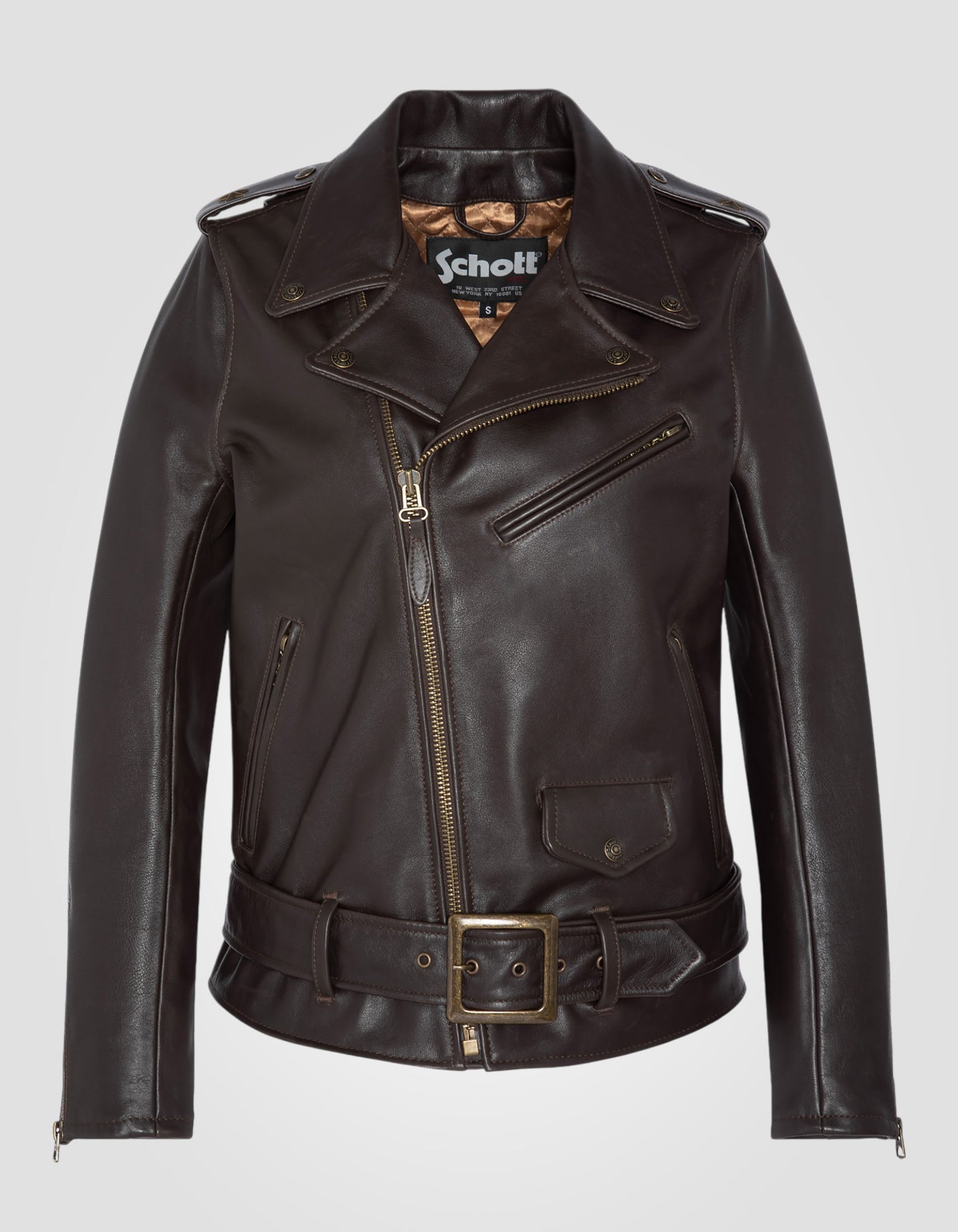 Iconic One Star Perfecto® jacket, with belt, cowhide leather